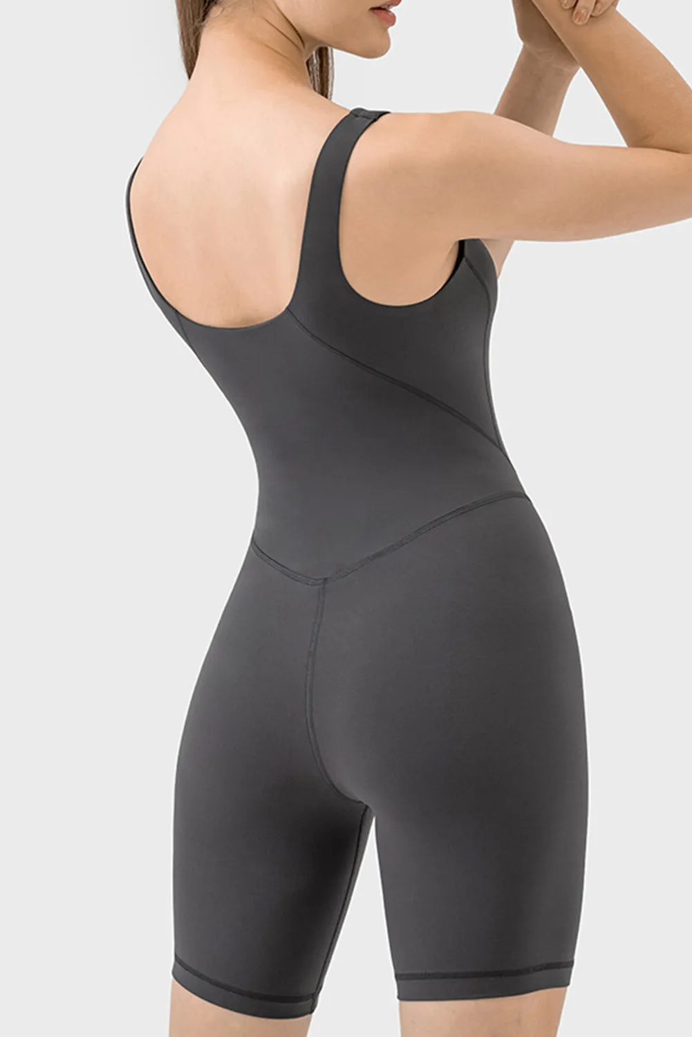 Exposed Stitching Pilates Yoga Jumpsuit