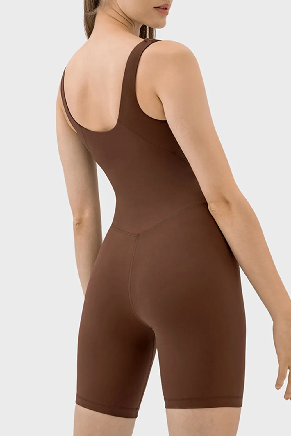 Exposed Stitching Pilates Yoga Jumpsuit