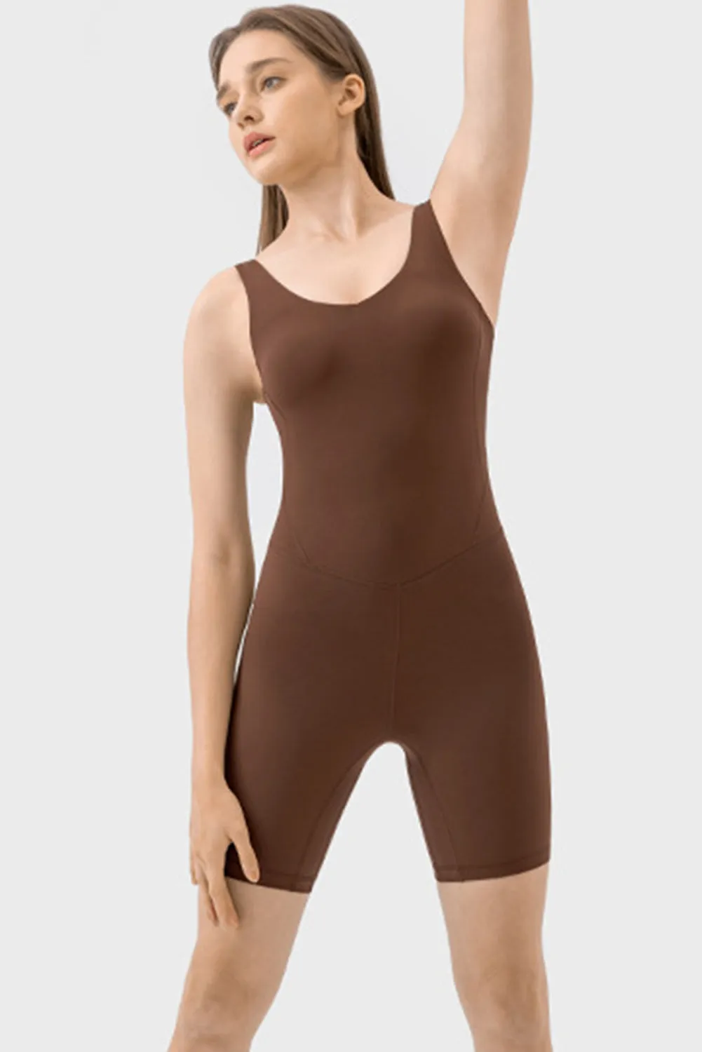 Exposed Stitching Pilates Yoga Jumpsuit