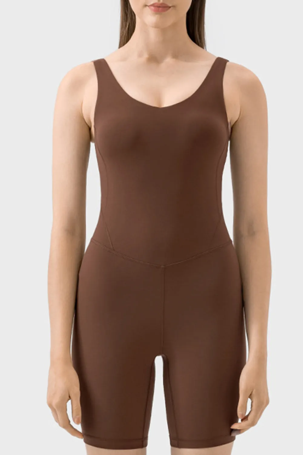Exposed Stitching Pilates Yoga Jumpsuit
