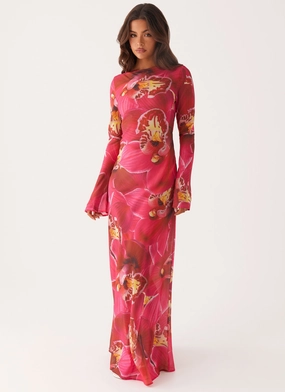Skin Touch Lorde Maxi Dress - Orchid Pink