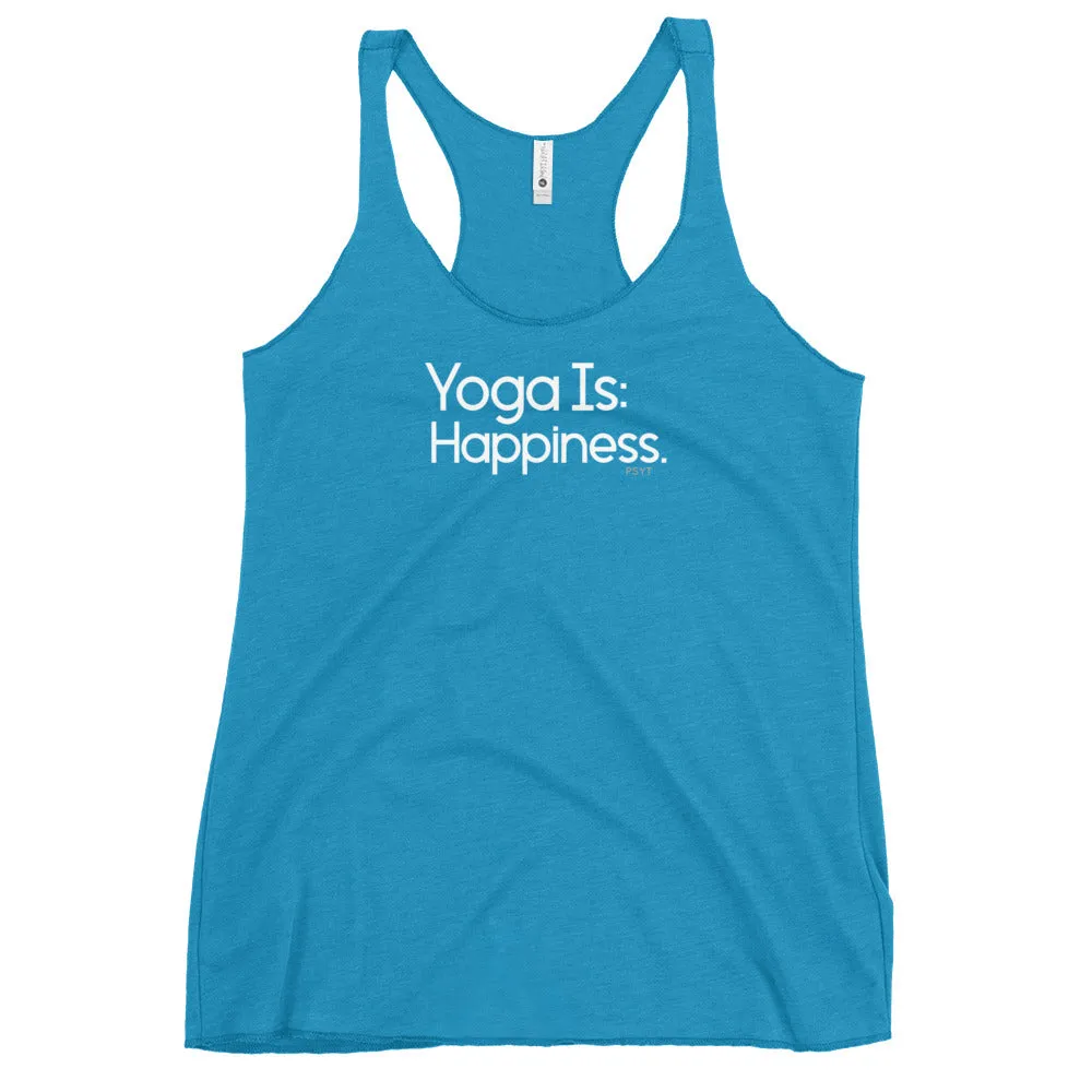 Fact: Yoga Is Happiness Dark Color Tank Top