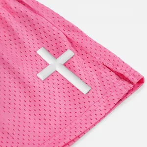 Faith Cross Patch Shorts - 7"
