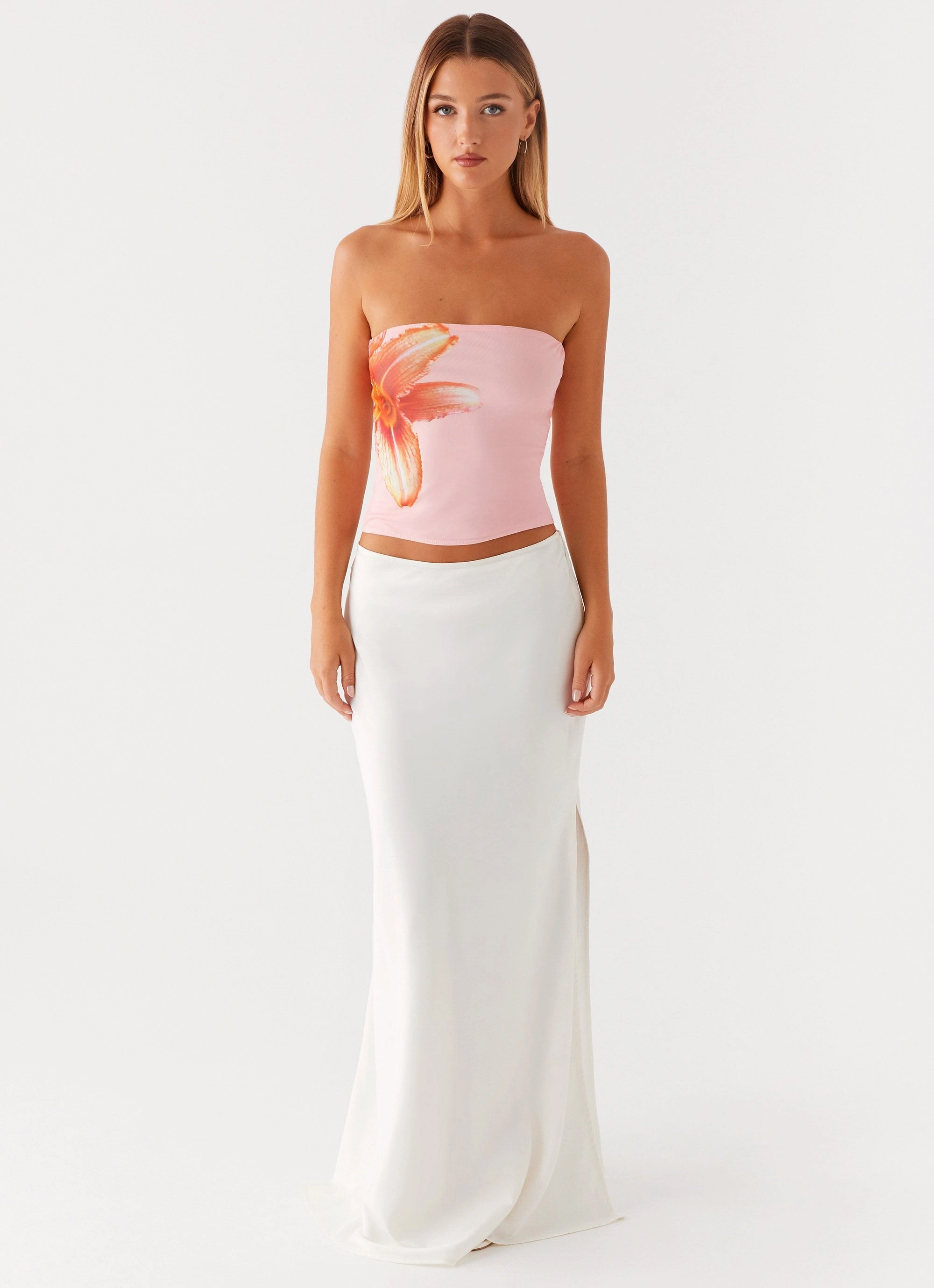 NonToxicCoating EcoFriendlyBlend Fall For You Strapless Top - Pink