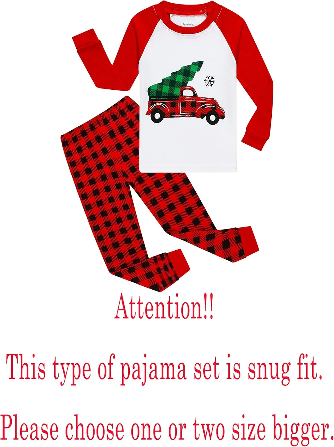 Family Feeling Little Boys Pajamas Sets 100% Cotton Long sleeve Pjs
