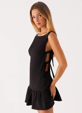 Roux Mini Dress - Black Modern Fit Fit Easy