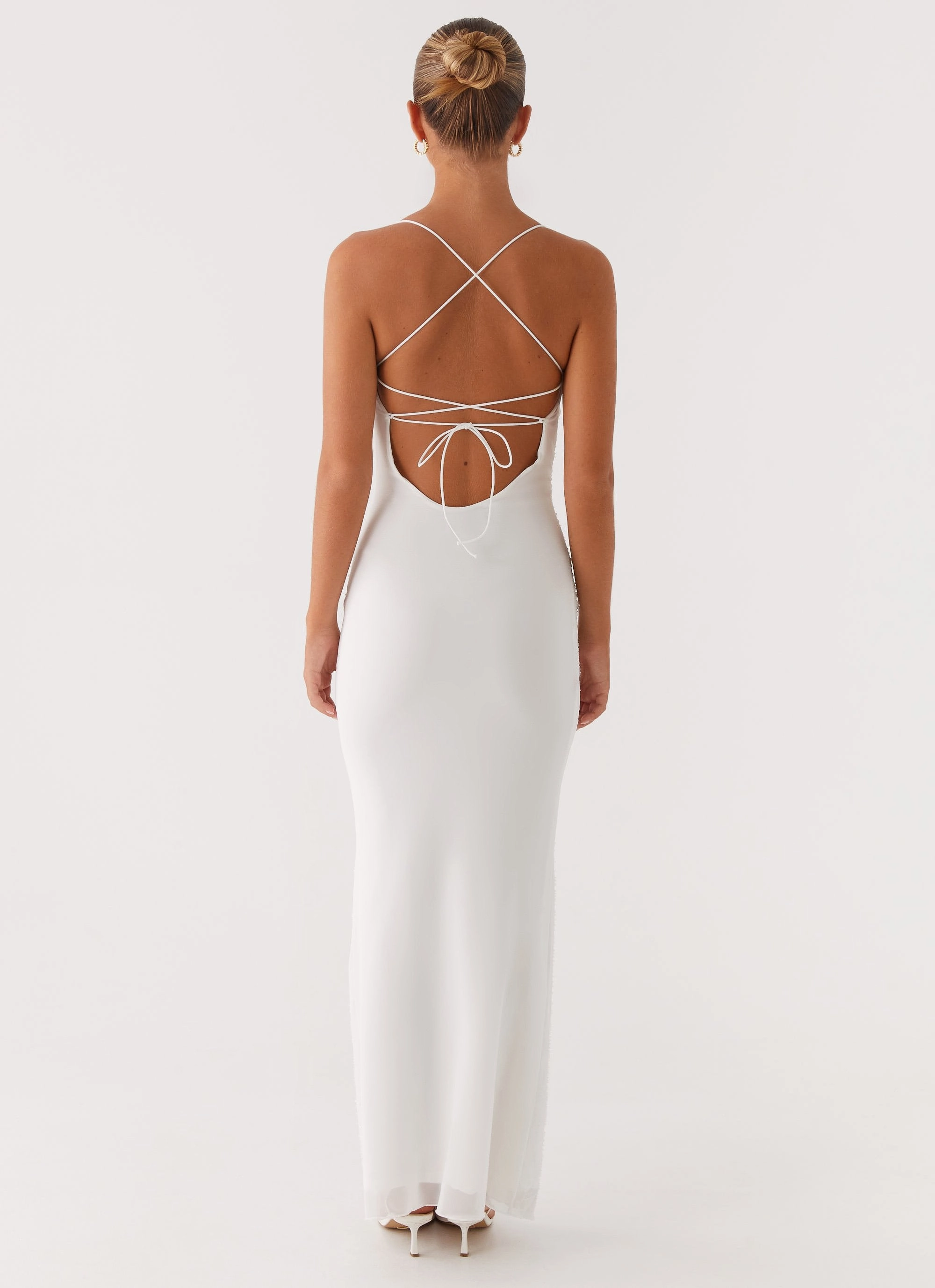 Paxton Beaded Maxi Dress - White Modern Movement