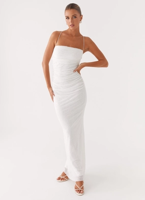 Balanced Look Paxton Beaded Maxi Dress - White