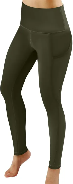 fanmpghleoo Workout Leggings for Women Tummy Control Compression Leggings 7/8 Athletic High Waisted Leggings with Pockets