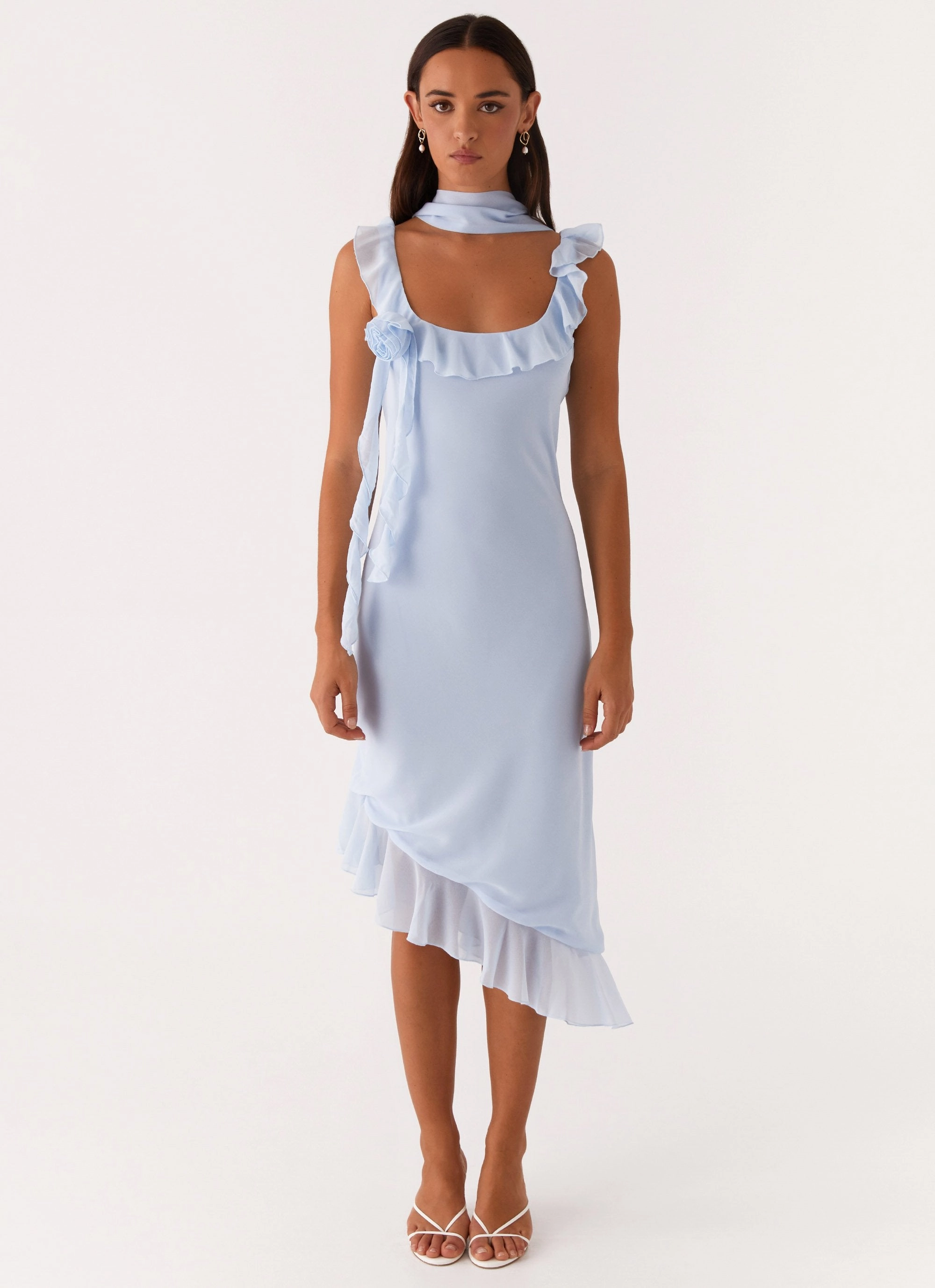 Sharp Style Fariday Midi Dress - Blue