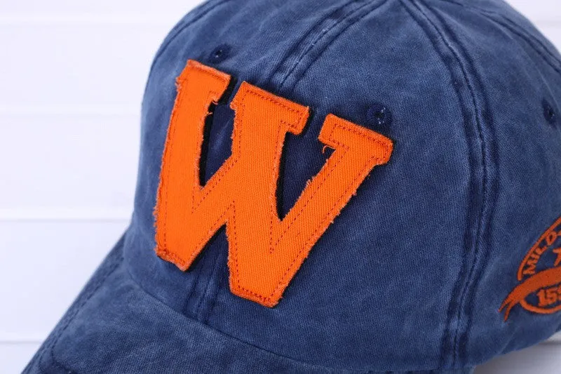 Fashion Caps Letter W Spring Summer Sun-Proof Adjustable Casual Sports Boy girl Youngers Women Men Hat Cap Visors Outing Gorras Hats Hip-pop Caps