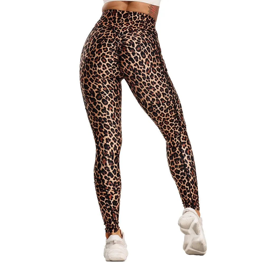 Fashion Snake Print Yoga Pants Elastic animal skin sports leggings Leopard Print Fitness Women pants High Waist gym sportswear