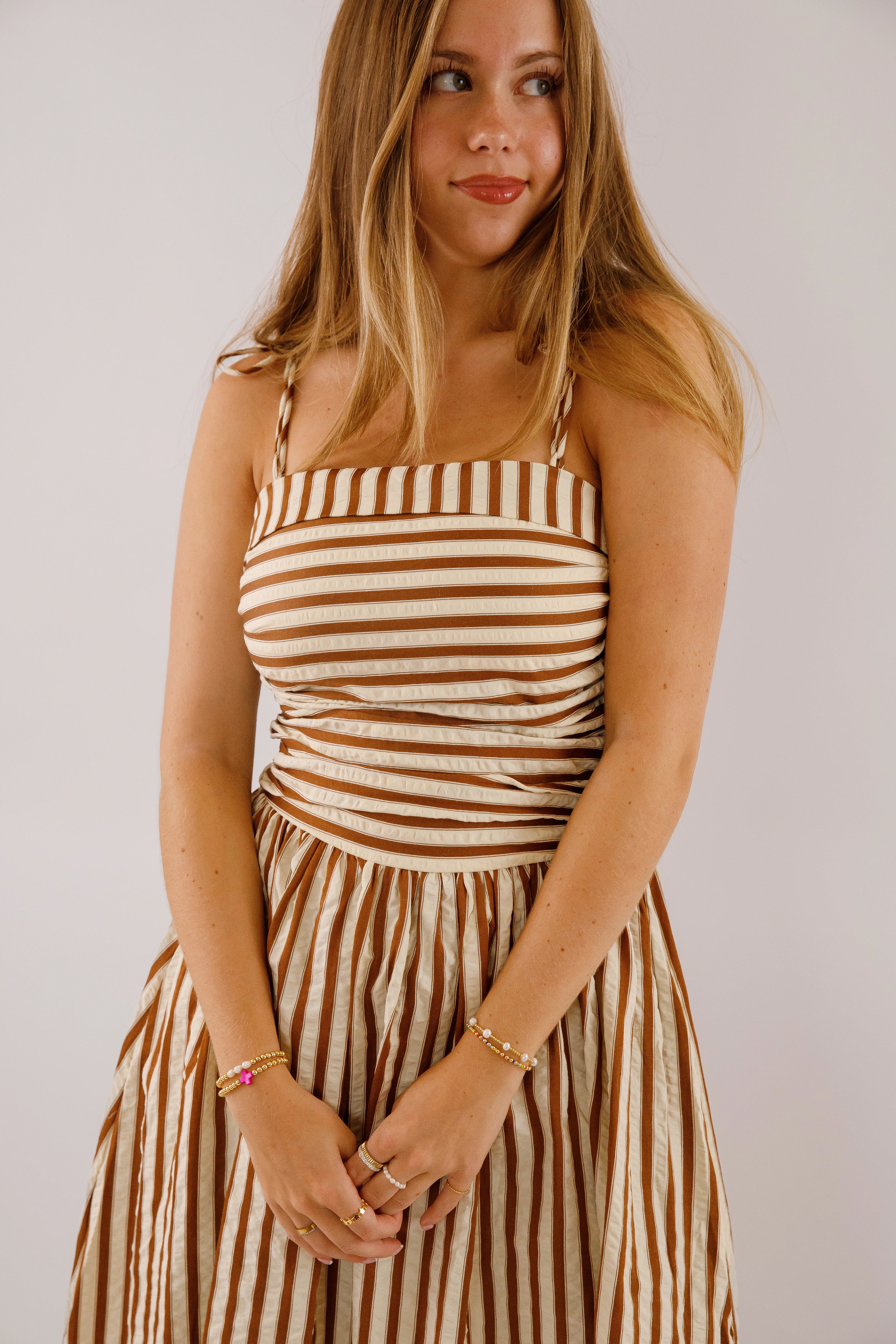 Luxe Mood Silk-Blend A Twist On Time Midi Dress