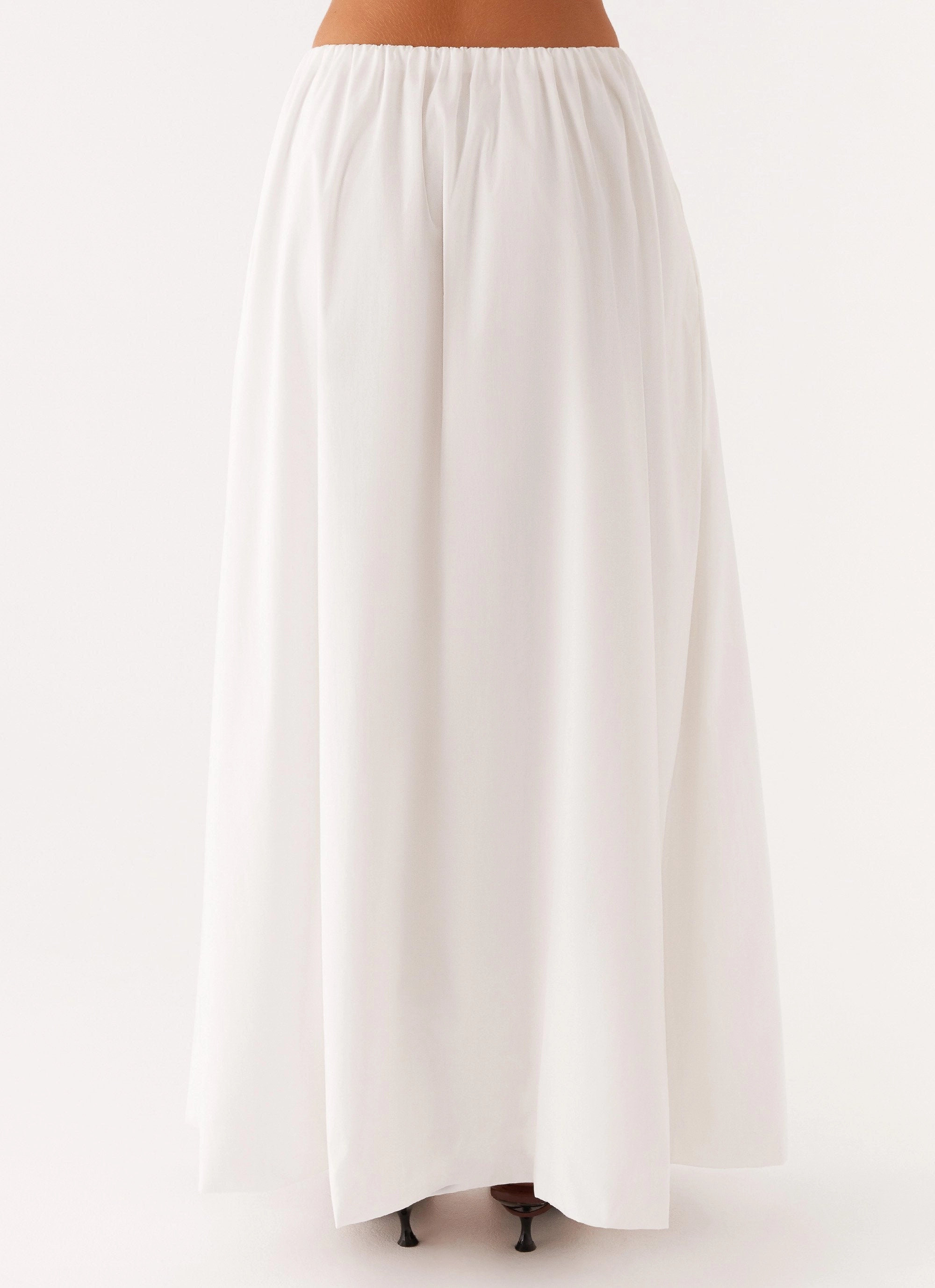 Layered Comfort Cheryl Maxi Skirt - White