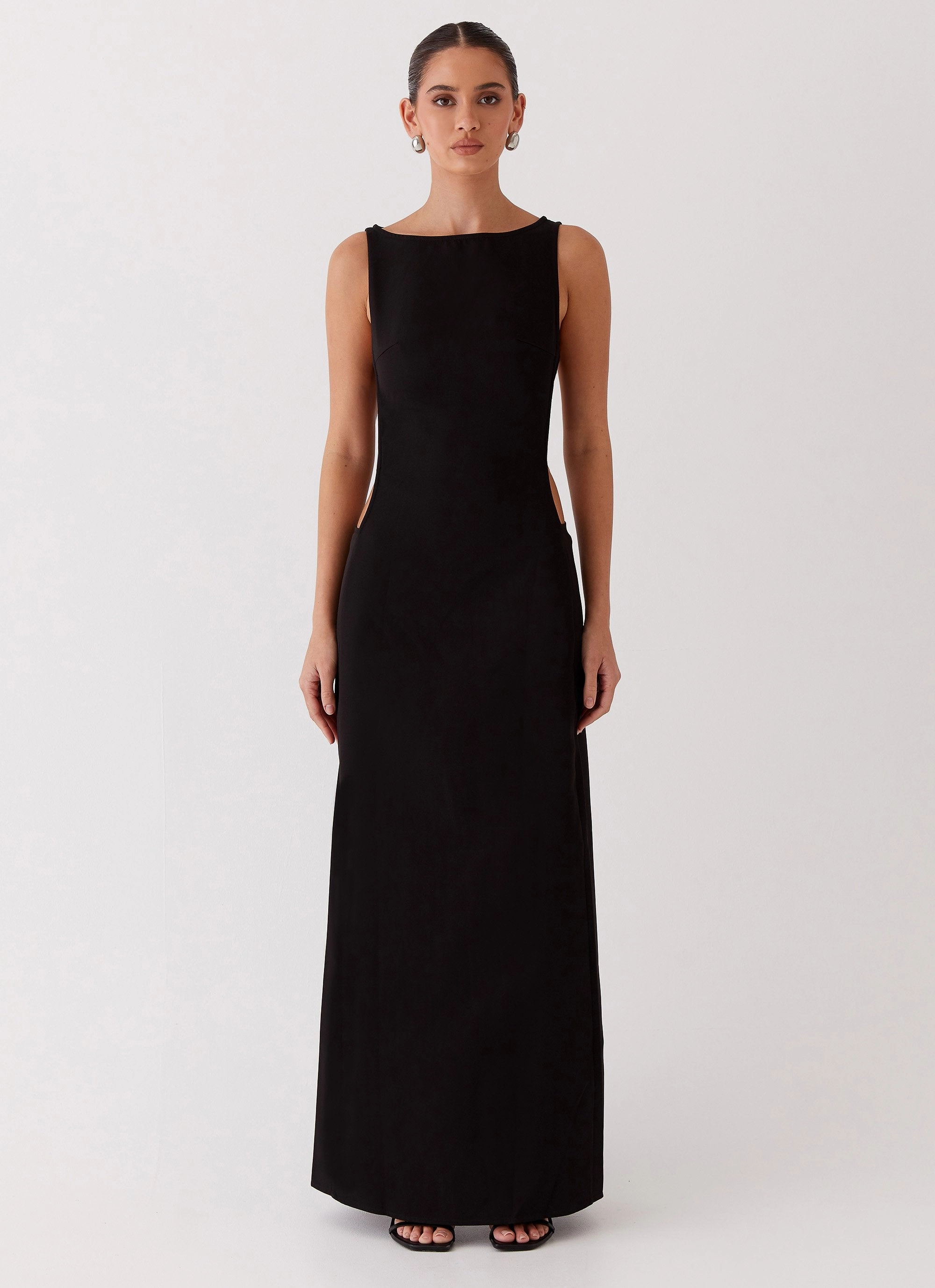 Cherish You Buckle Maxi Dress - Shadow Romance Glow