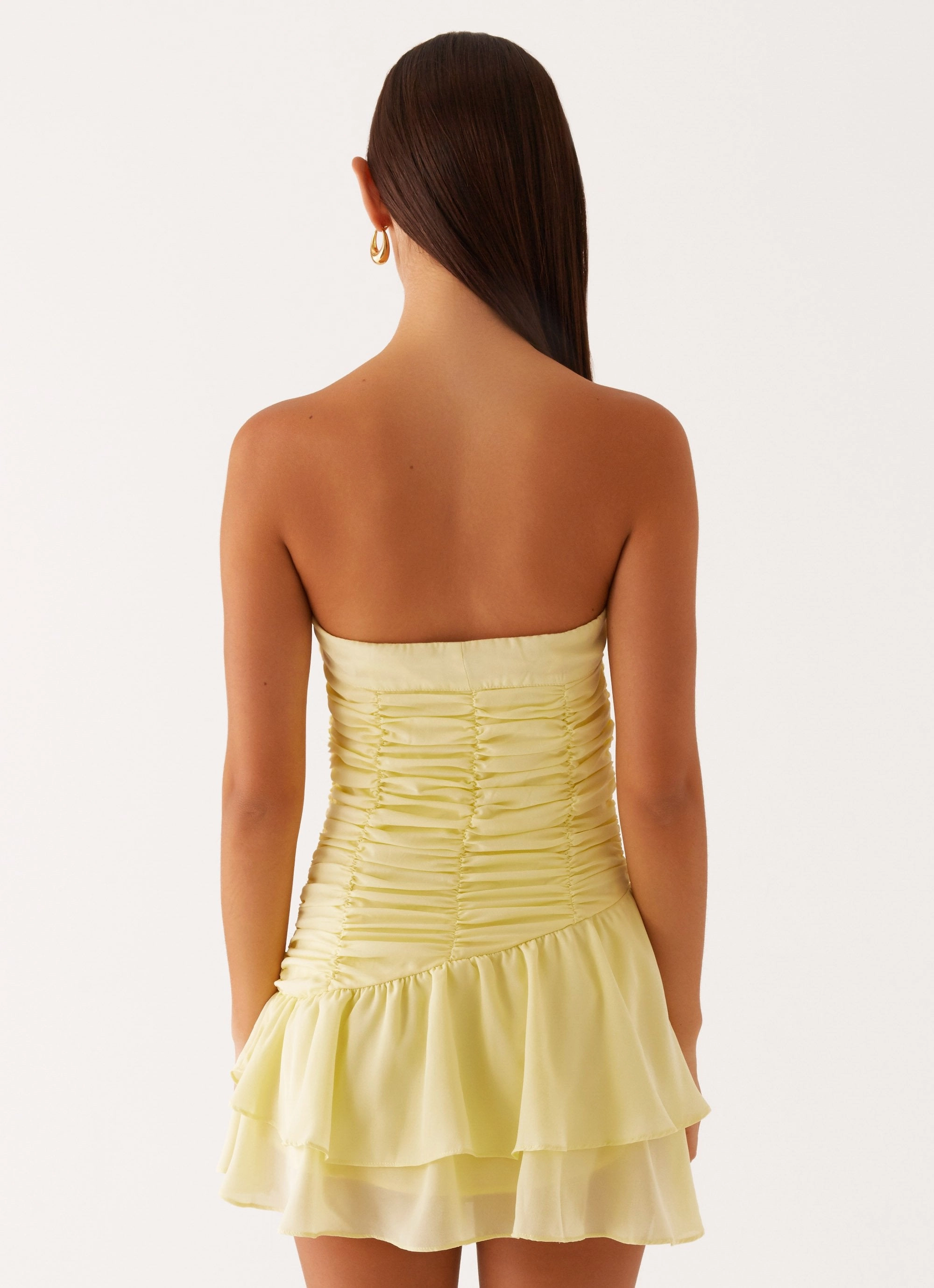 Viviana Mini Dress - Yellow Neutral Layer Light Weight