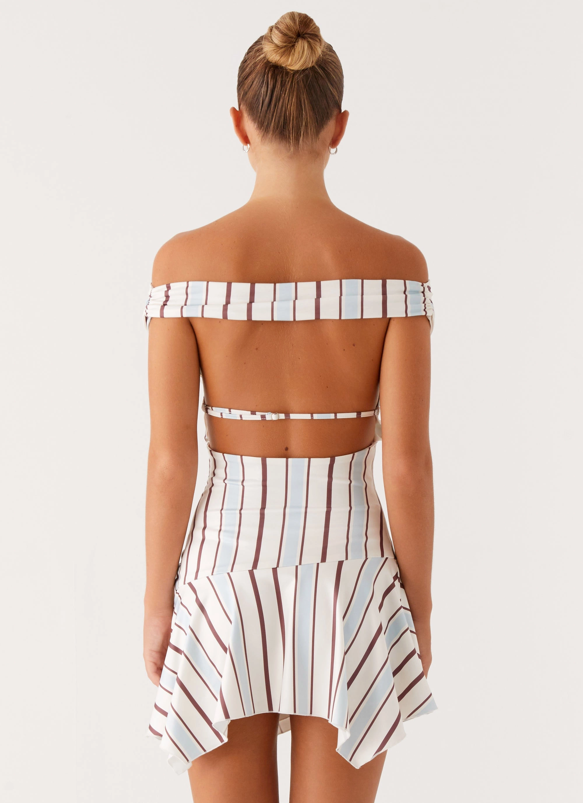 Kirby Mini Dress - Blue Stripe Feminine Line