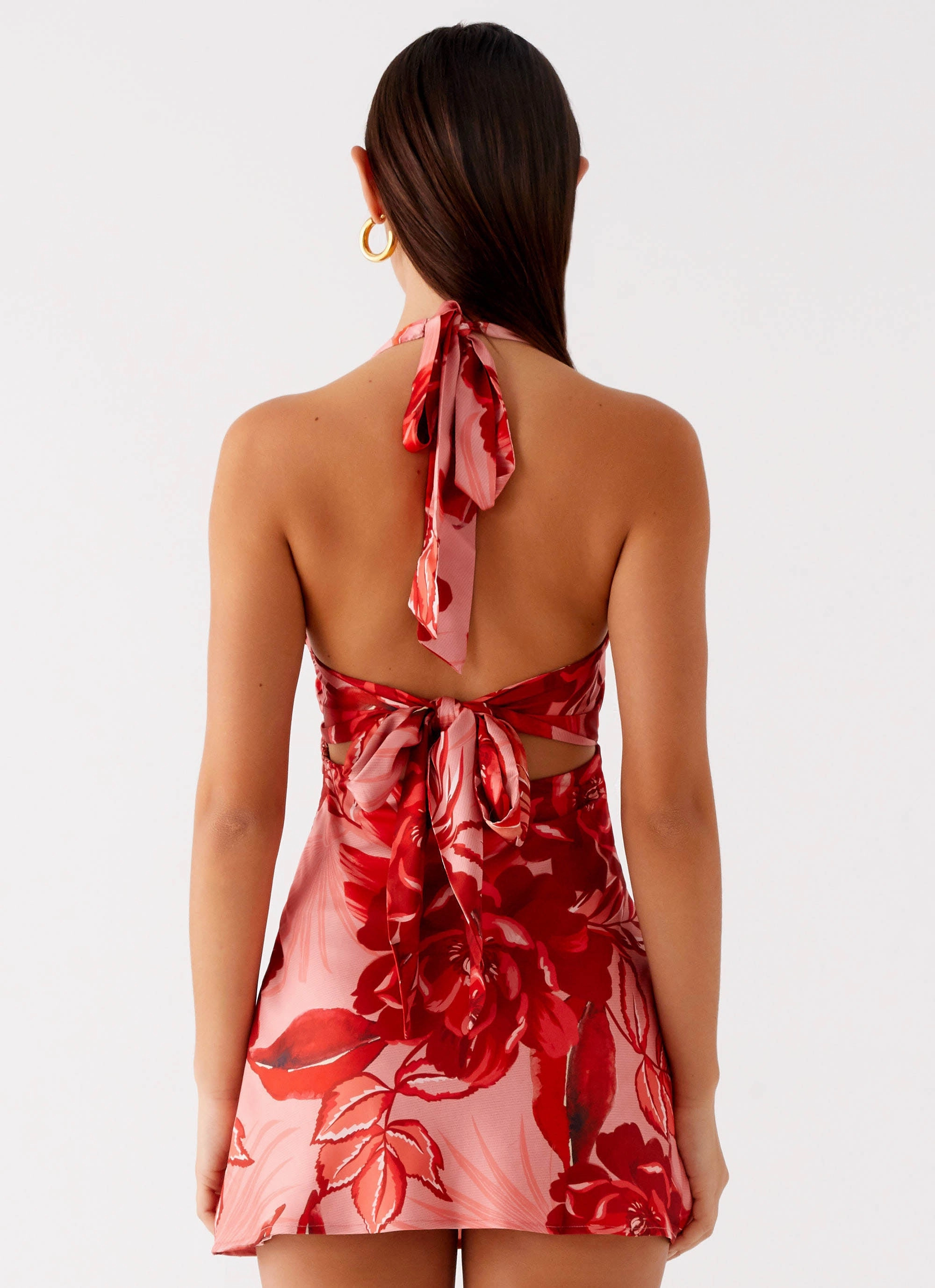 Heavy Hearted Mini Dress - Sicily Sunsets Print everyday elegance Refined Presence
