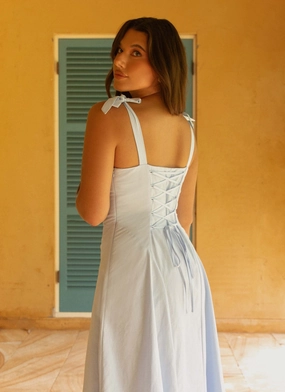 Adela Midi Dress - Blue Floral Comfort Relax Feel