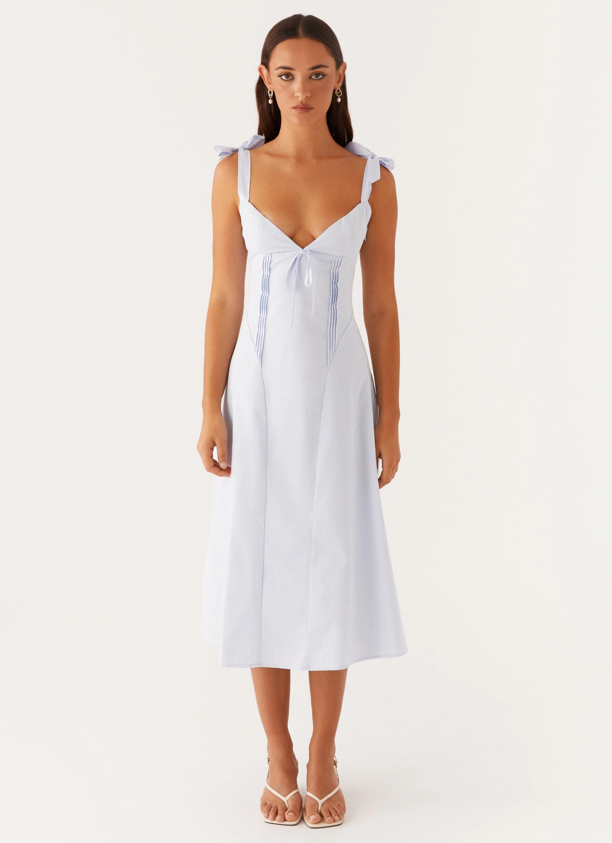 Flexible Style Happy Fit Adela Midi Dress - Blue