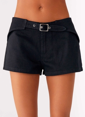 ElasticCuffs Adaptive Fit Montana Mini Shorts - Black