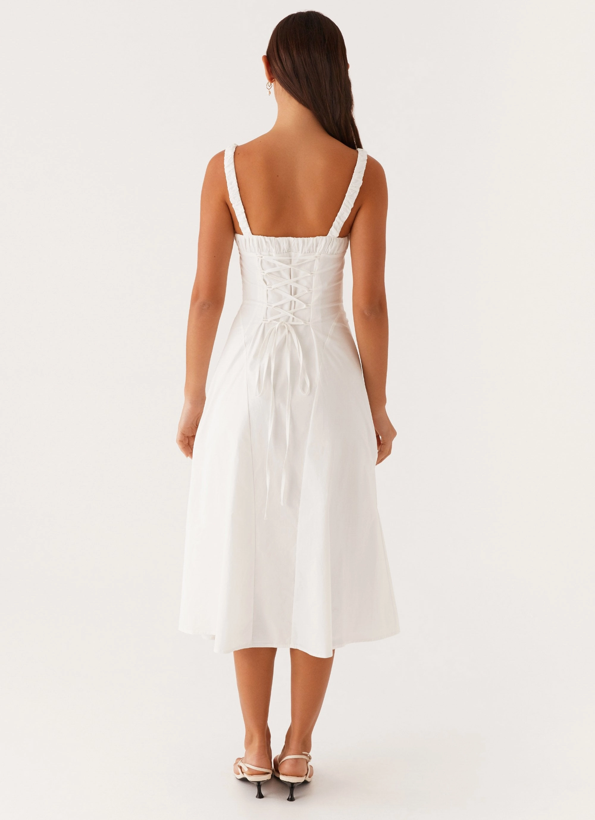 Smart touch Cozy Energy Enola Midi Dress - White