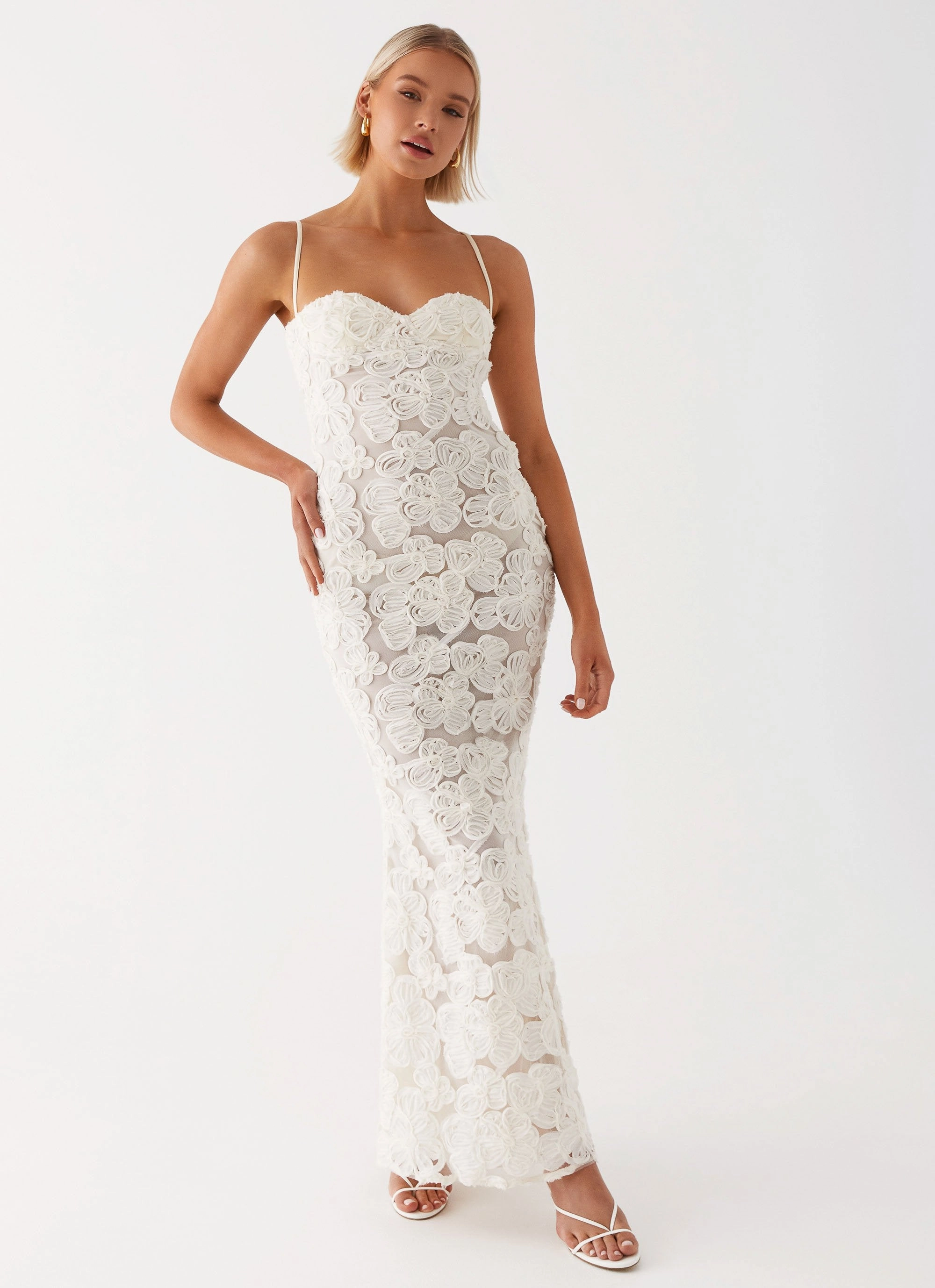 That Girl Maxi Dress - Ivory Timeless Style DoubleLayeredMaterial