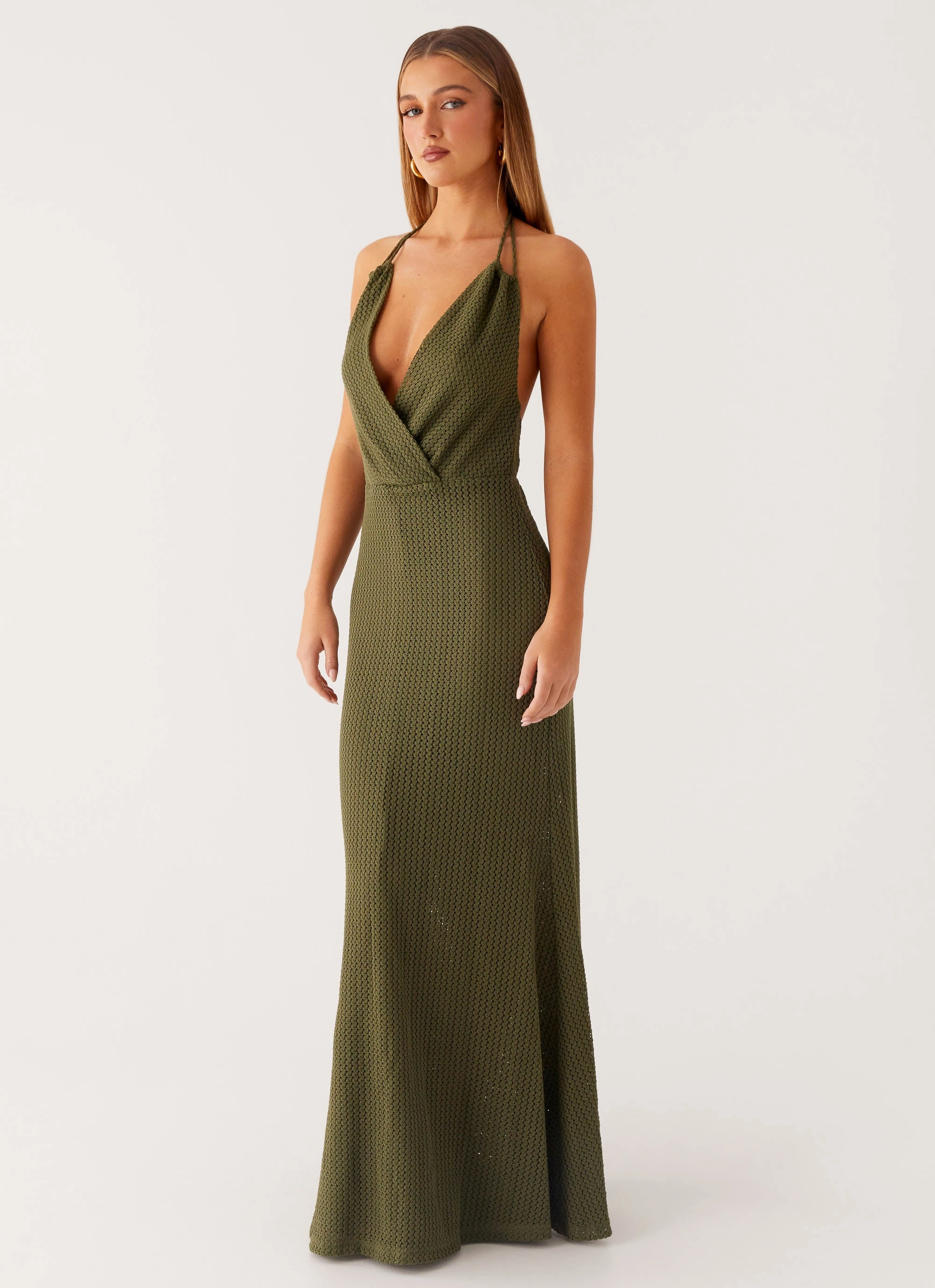 Thora Maxi Dress - Olive Chill Comfort