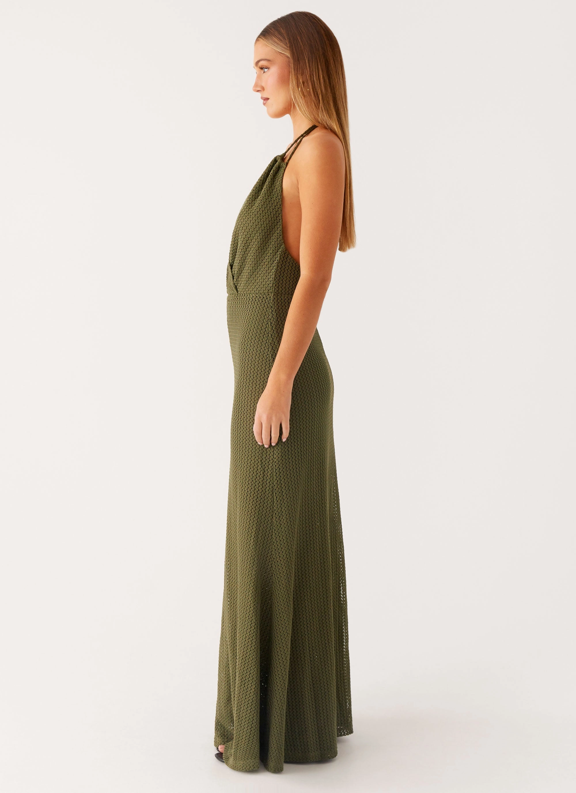 Thora Maxi Dress - Olive Casual Mode Fit Base
