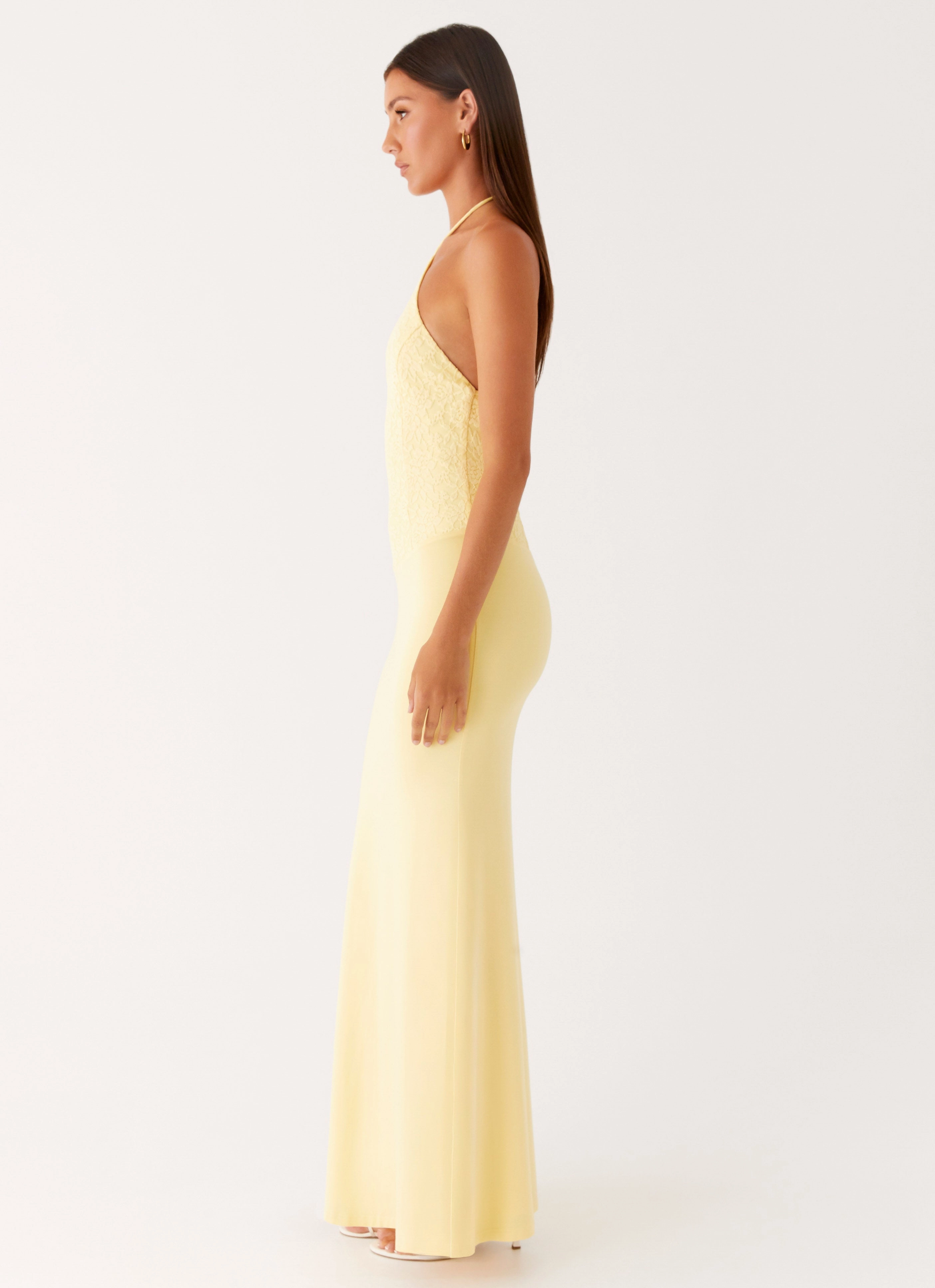 Fiesta Halter Maxi Dress - Sunny Yellow Versatile Style