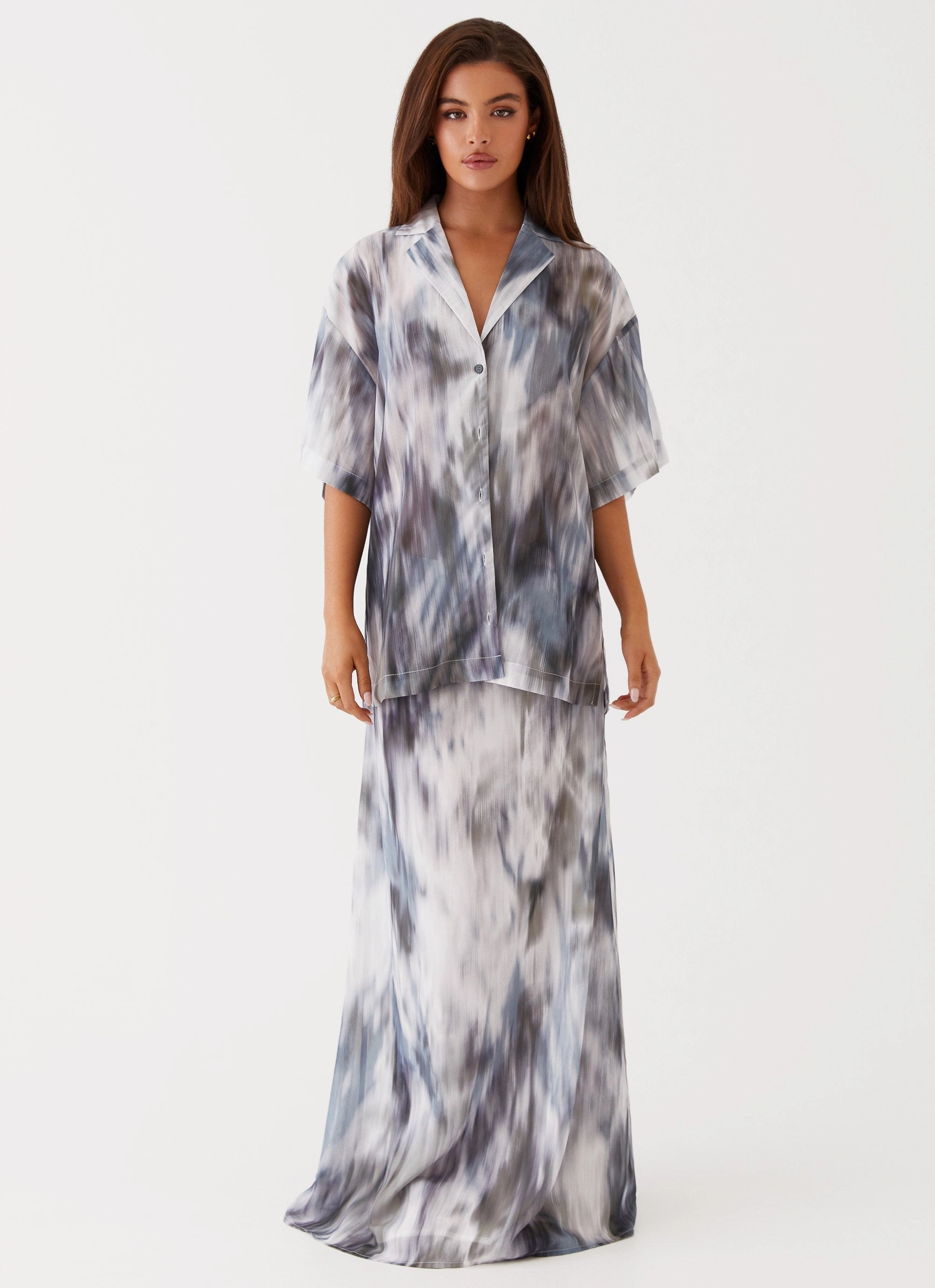 Fight The Feeling Oversized Shirt - Gloom FoldableFeature