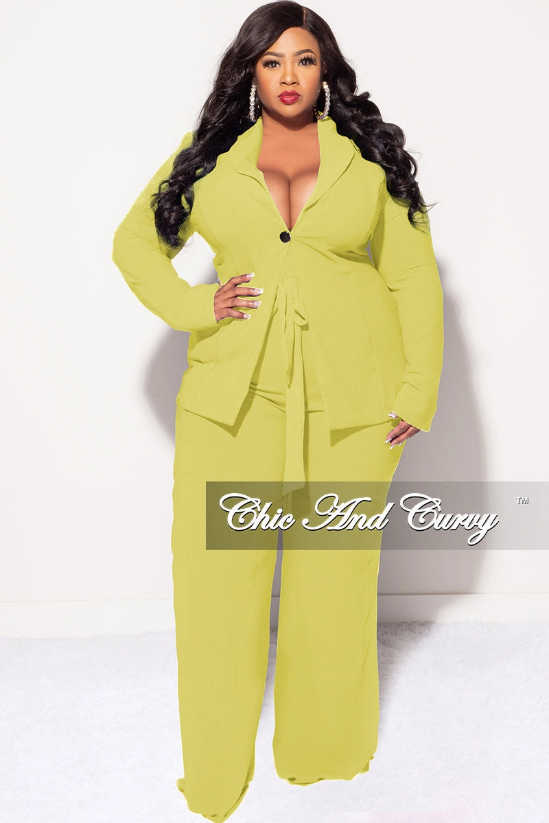 Comfy Active Comfortable Design Final Sale Plus Size Blazer 2pc Set in Puce