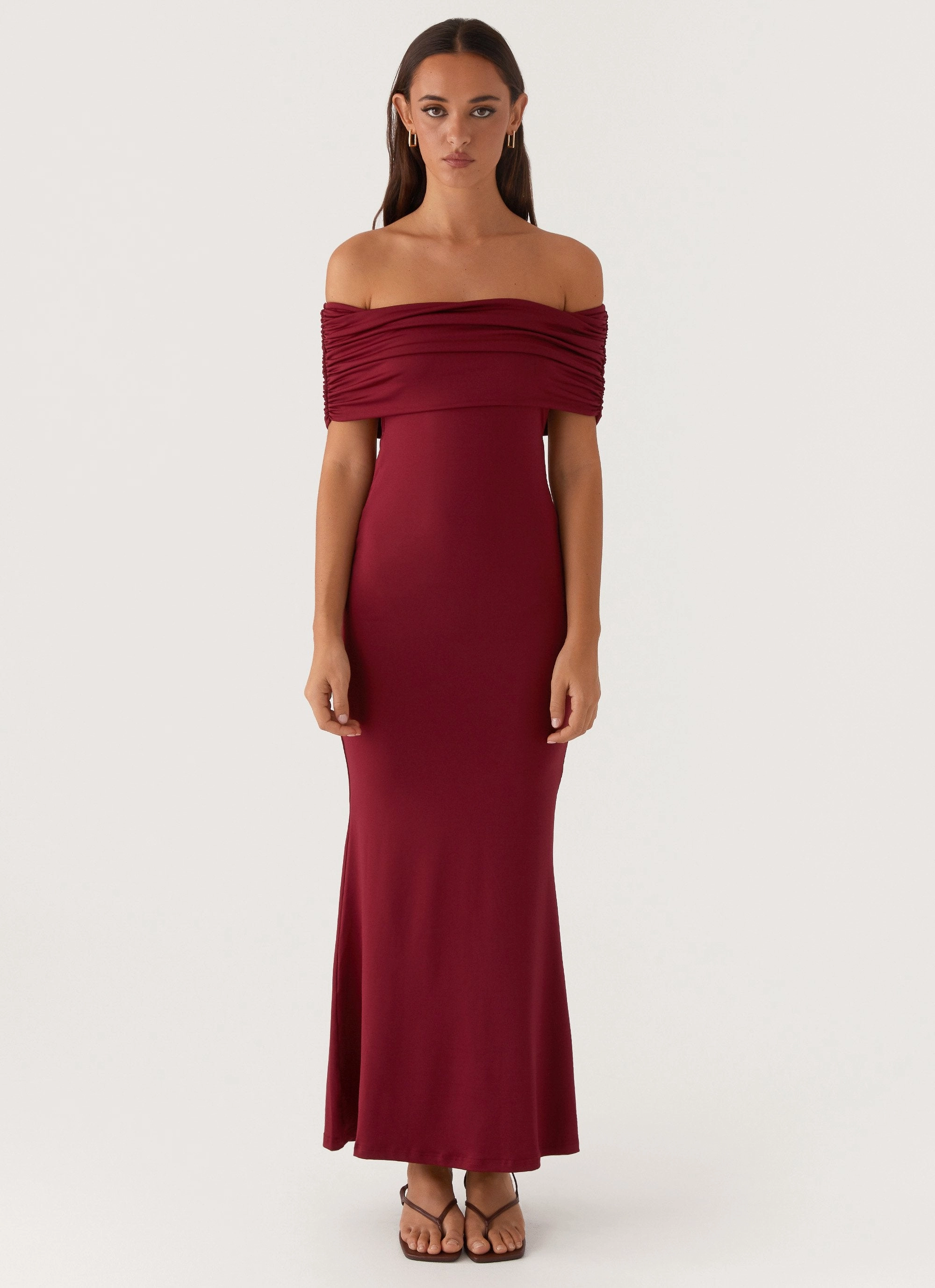 Texture Mood Maude Maxi Dress - Maroon