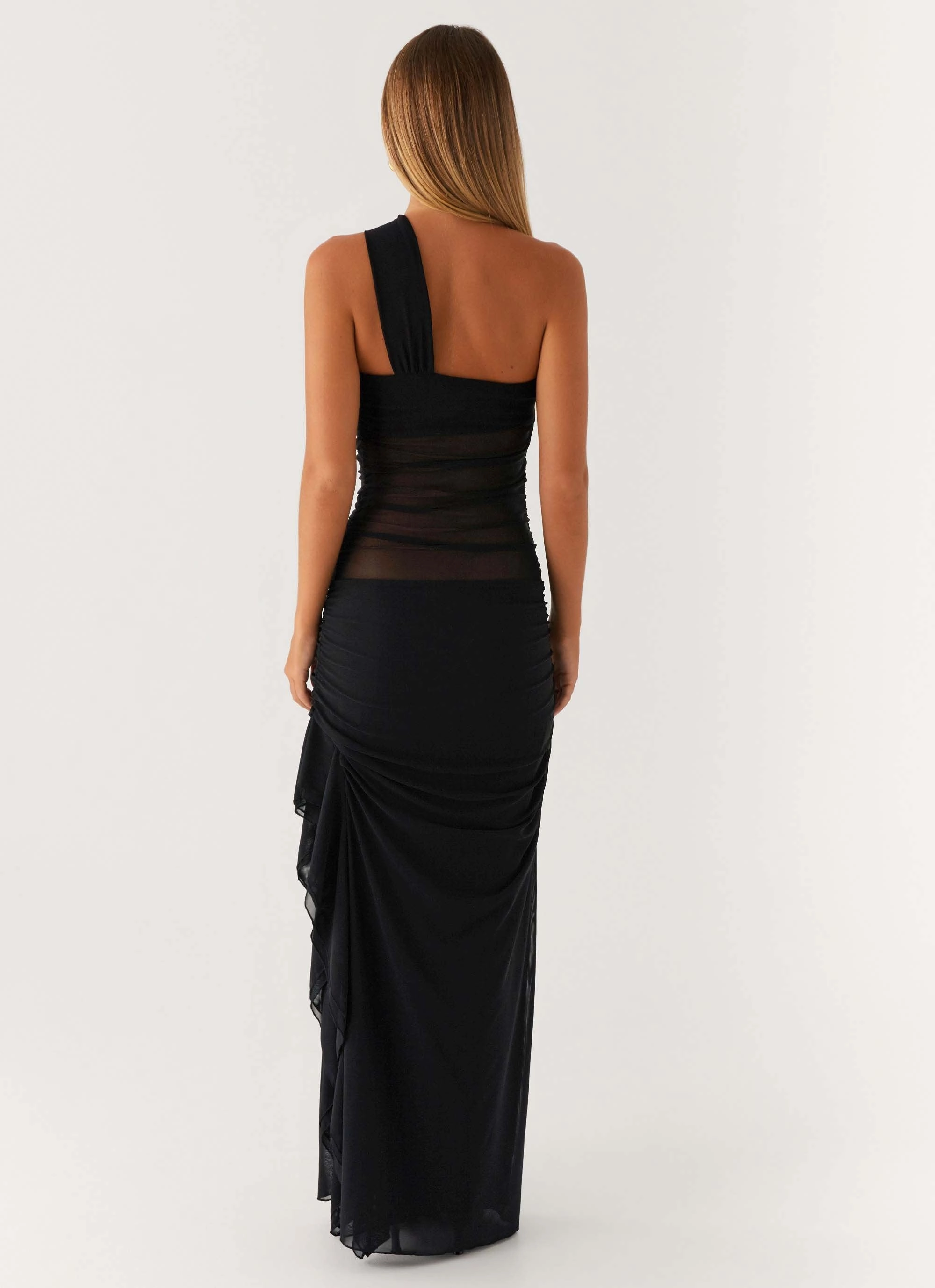 Fiona Maxi Dress - Black Pastel Sky