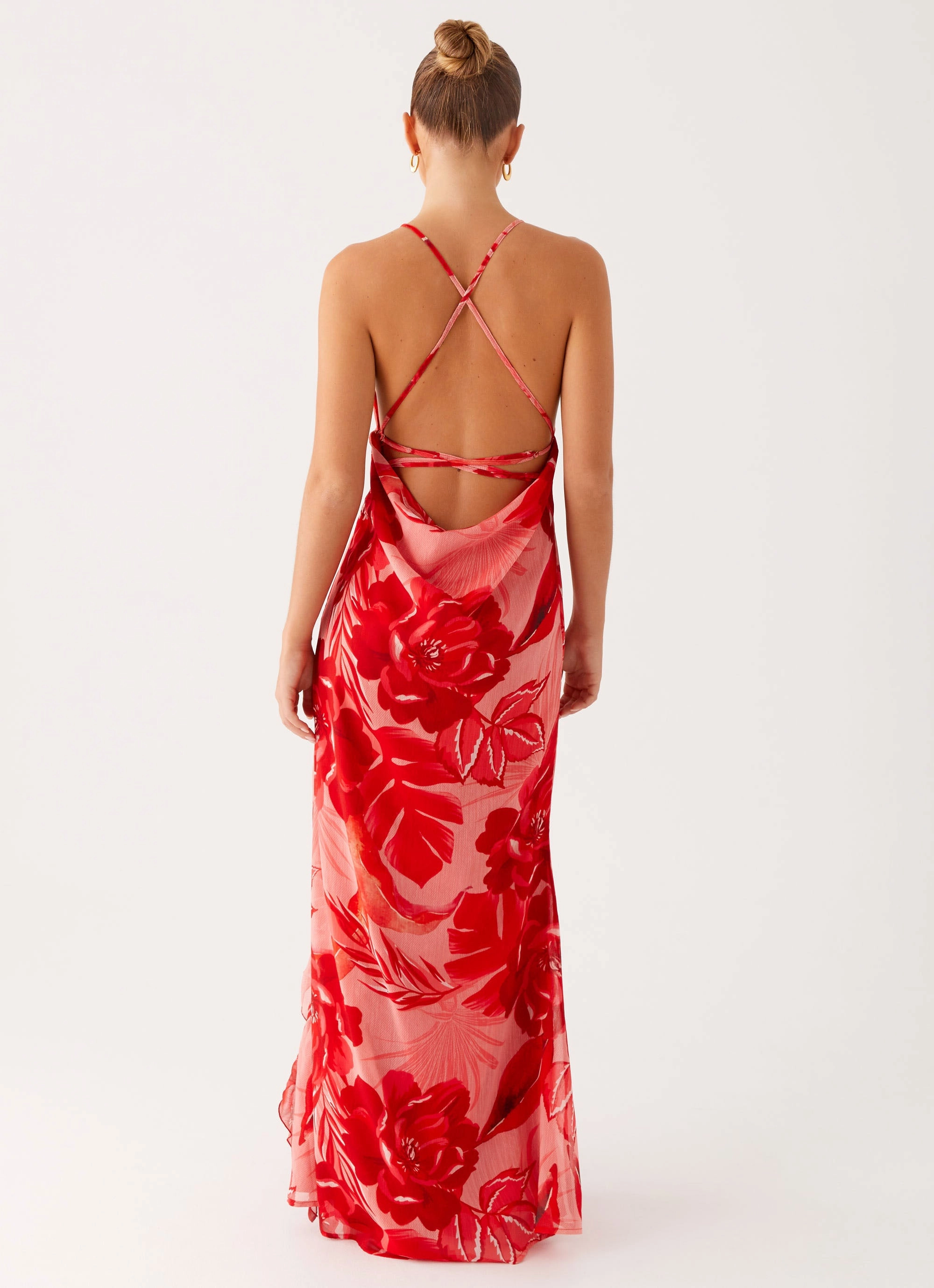 Contemporary Fit All-Purpose Wear First Class Maxi Dress - Sicily Sunsets Print