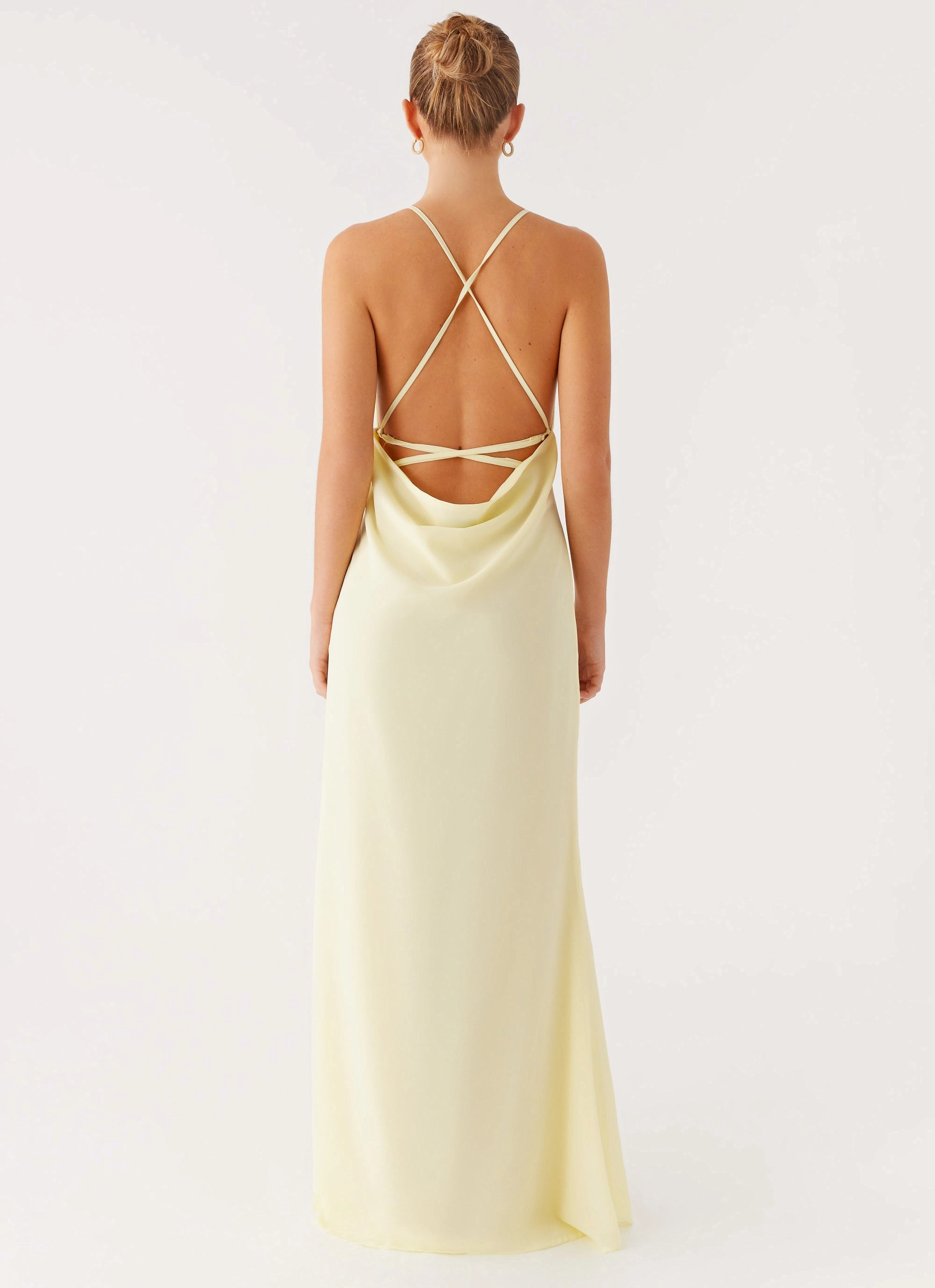 First Class Maxi Dress - Yellow Elegant Comfort