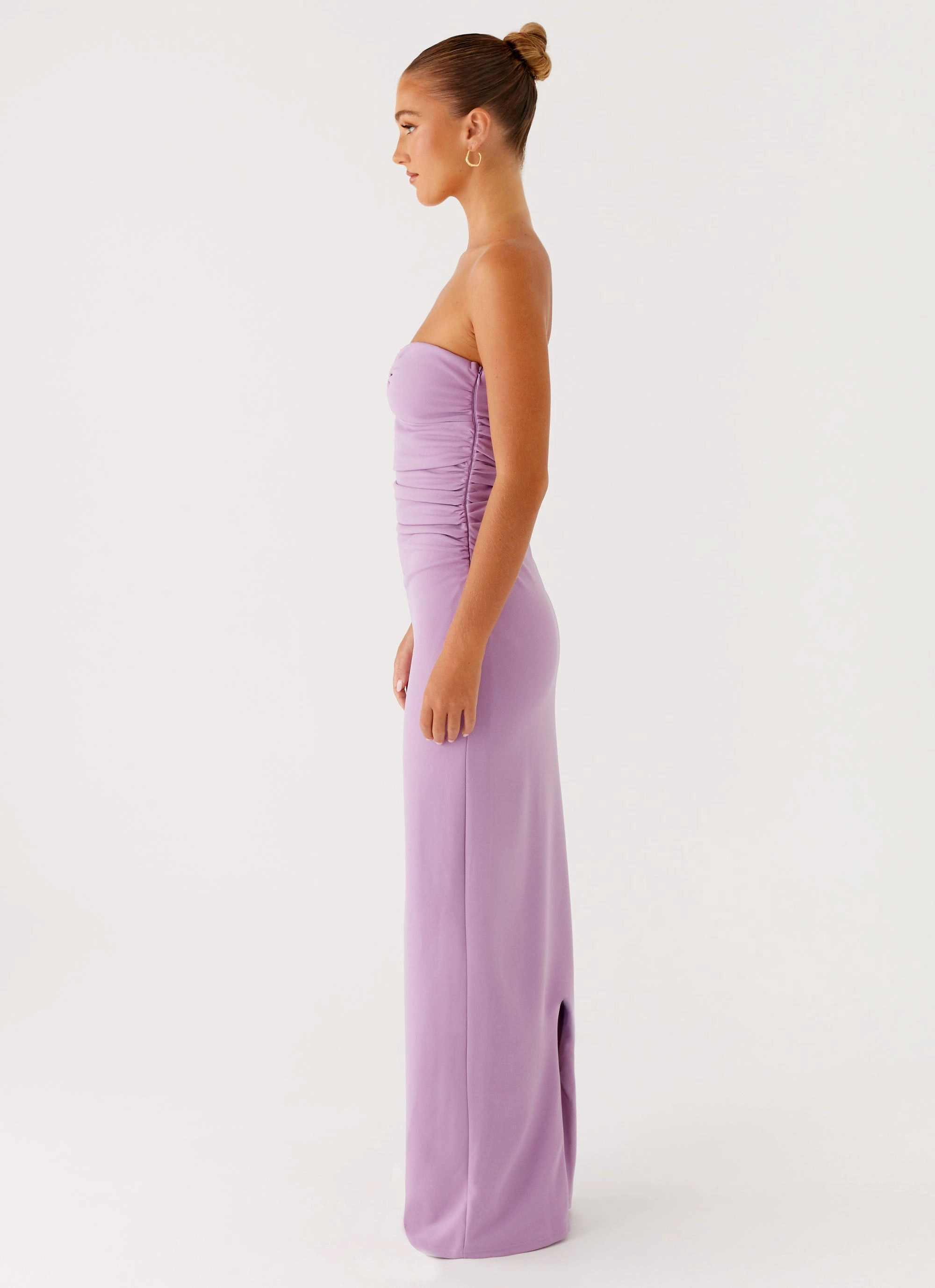 Eryn Maxi Dress - Lilac Back-Pocket Tulle-Overlay