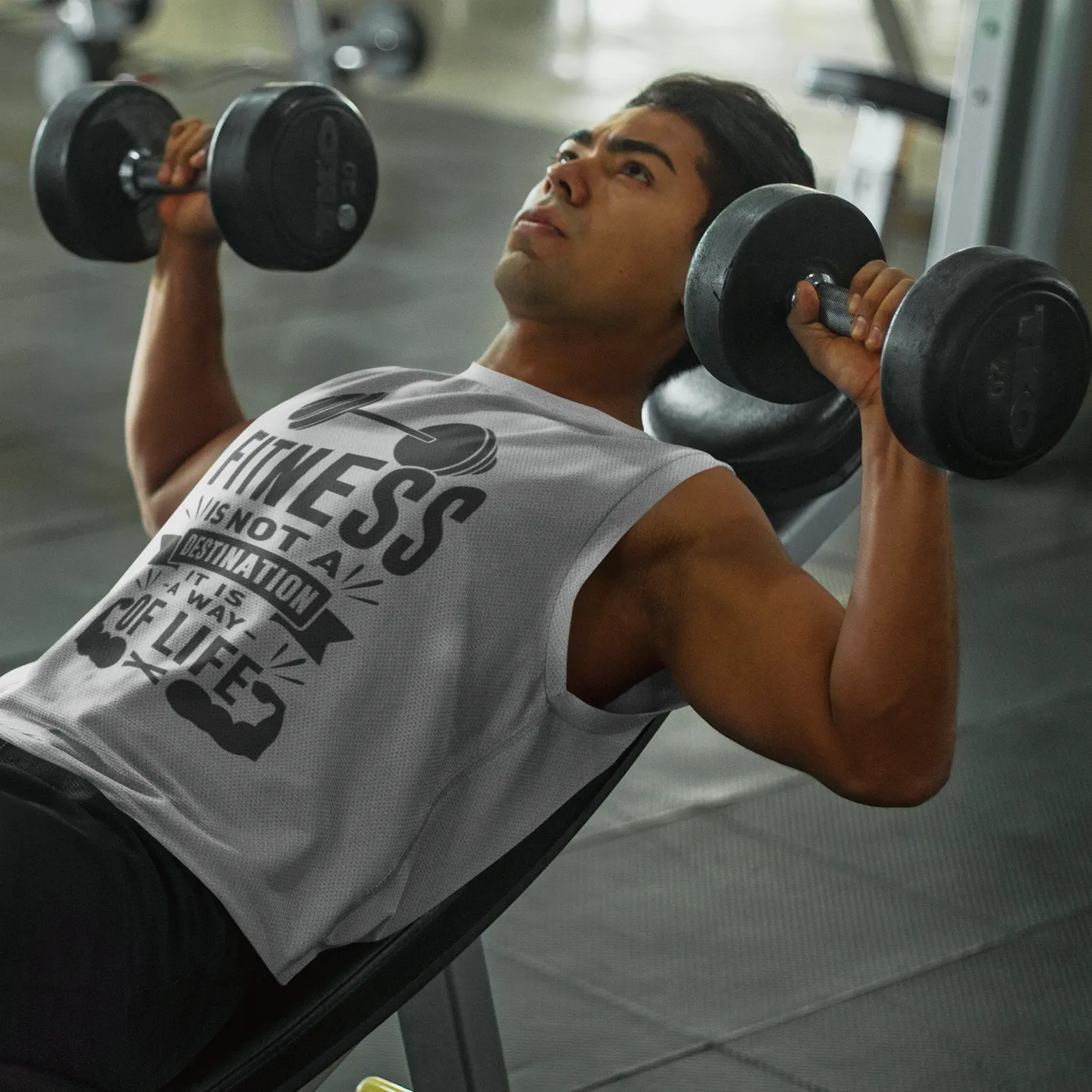 Fitness is not a Destination Muscle Shirt