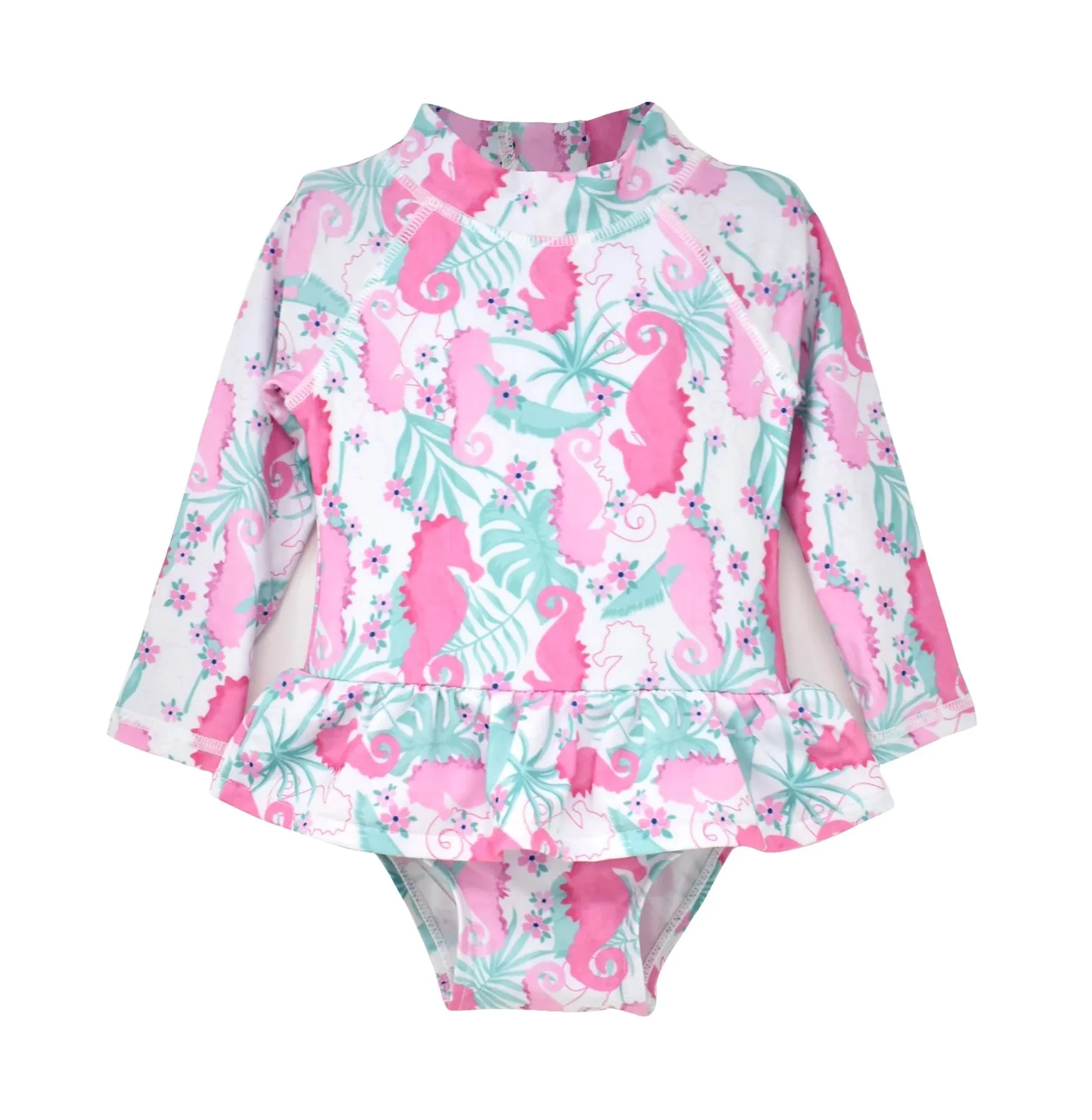 Flap Happy- Ruffle Swimsuit (Magic Seahorse, 3m-24m)