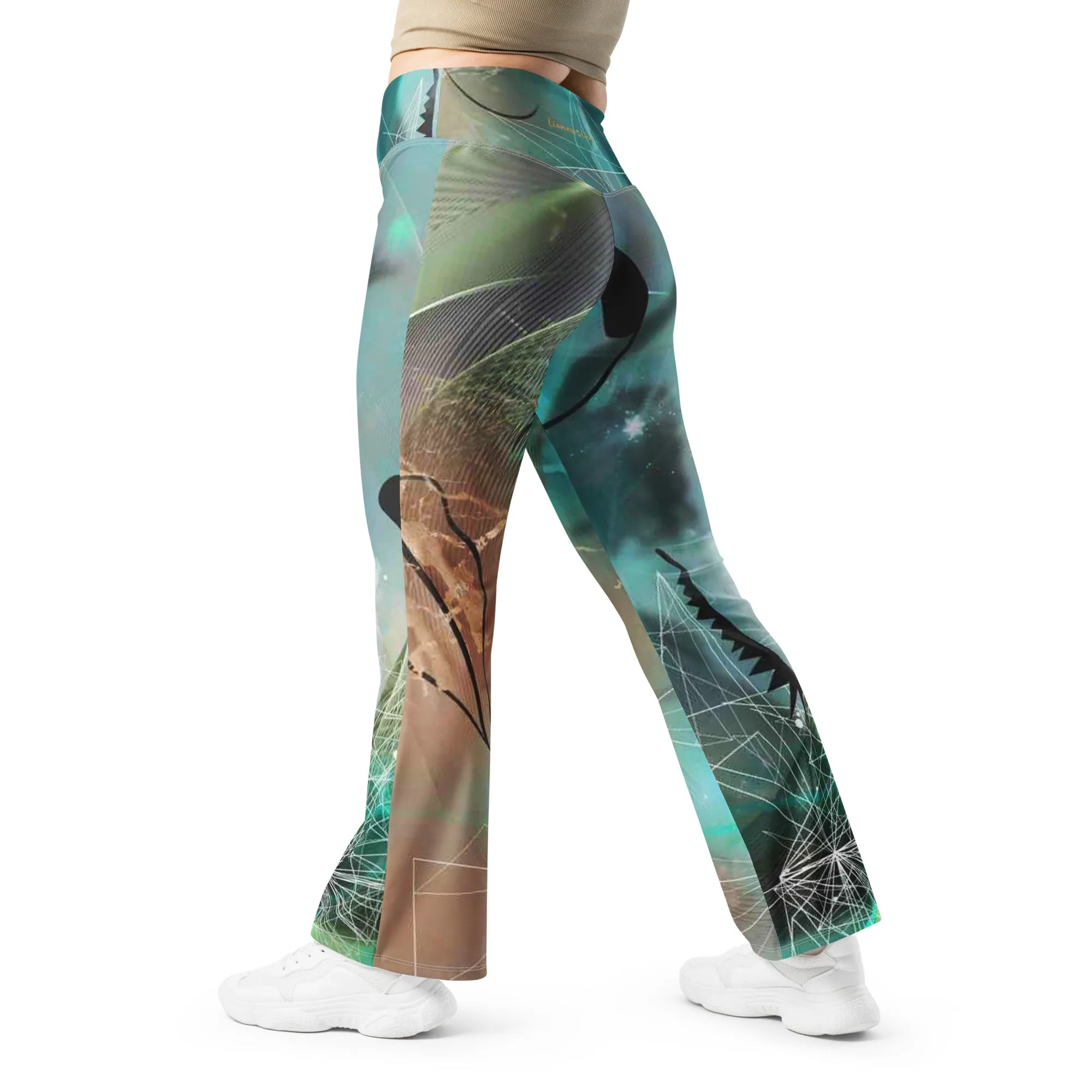 Flare Leggings Fashion Design, lioness-love