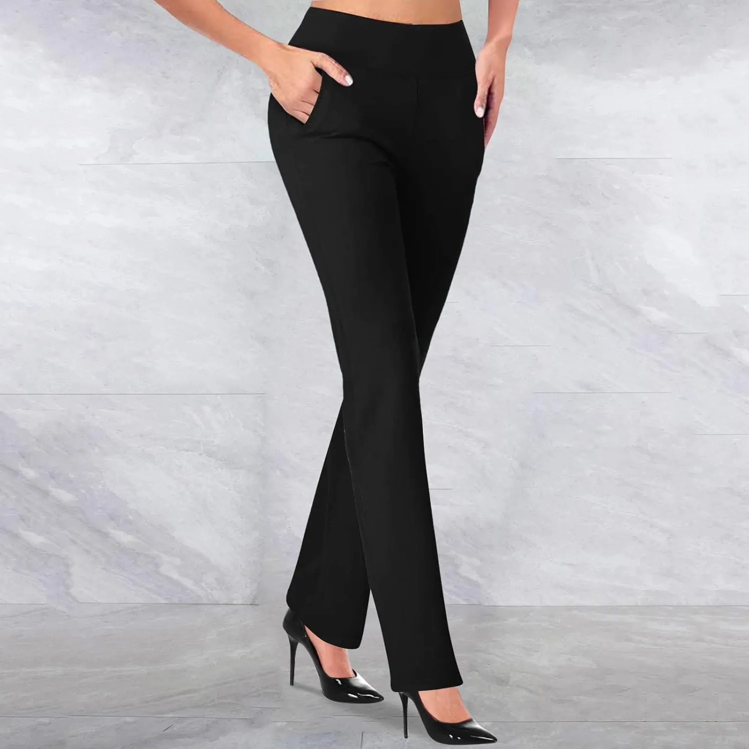 Flare Leggings High Waist Leggings Regular Solid Flared Pants Active Workout Yoga Pants Trousers Yoga Leggings for
