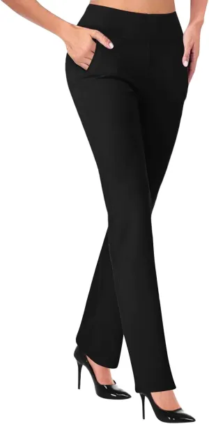 Flare Leggings High Waist Leggings Regular Solid Flared Pants Active Workout Yoga Pants Trousers Yoga Leggings for