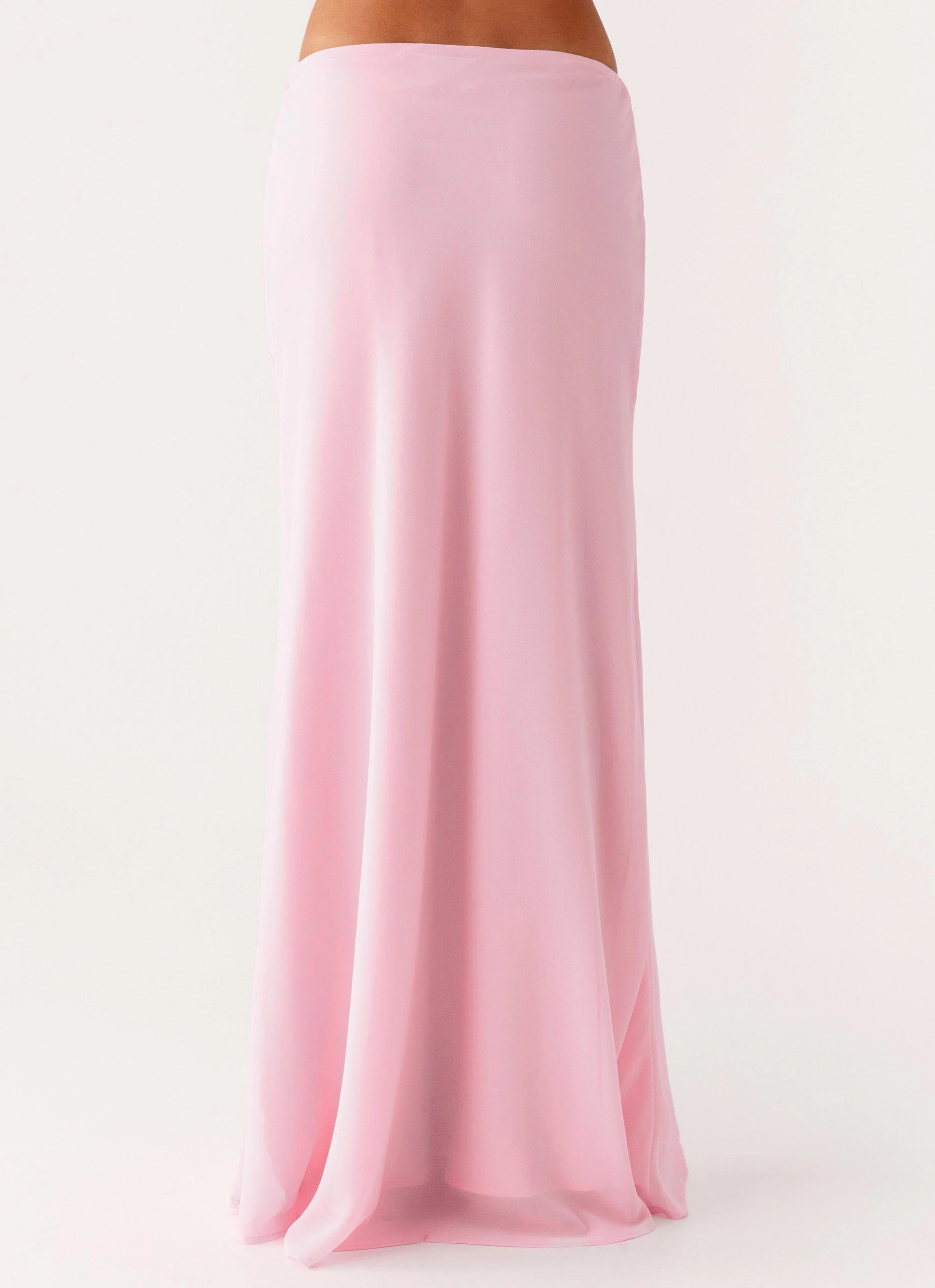 Essential Wearable Star Girl Chiffon Maxi Skirt - Baby Pink