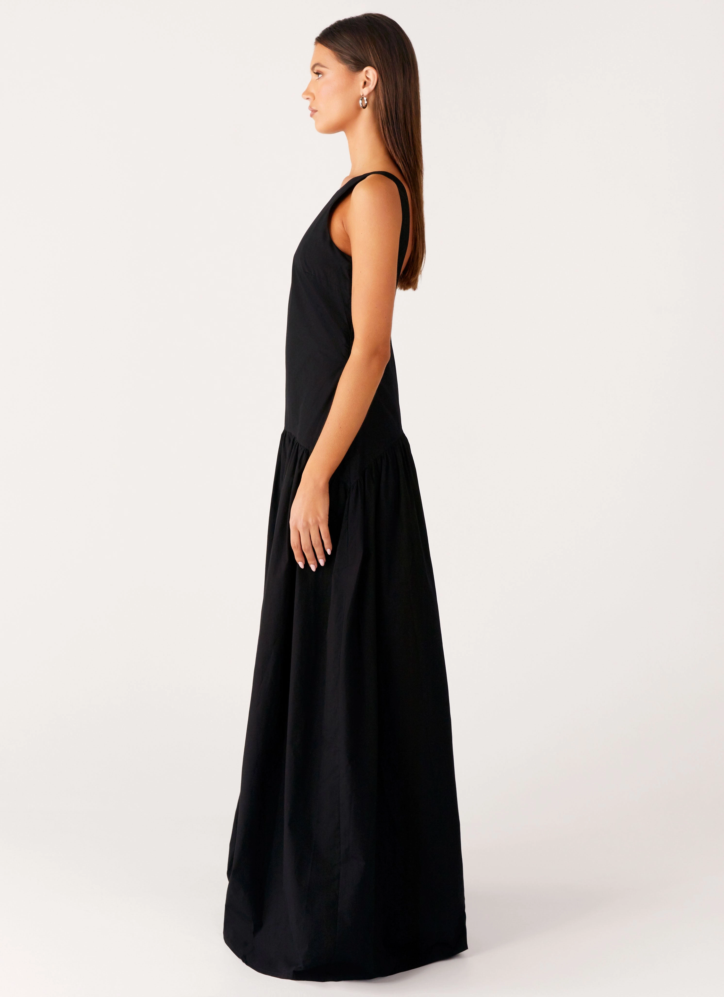 Flattering Shape Wear Morena Maxi Dress - Black