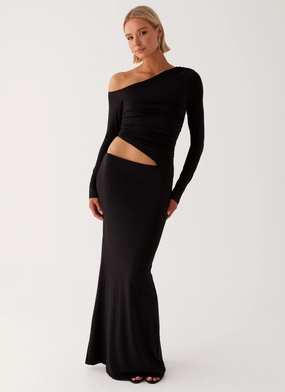 Polished Look Good Vibrations Maxi Dress - Black