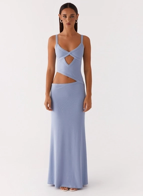 Comfortable fit dress for all body types Jocelyn Maxi Dress - Blue