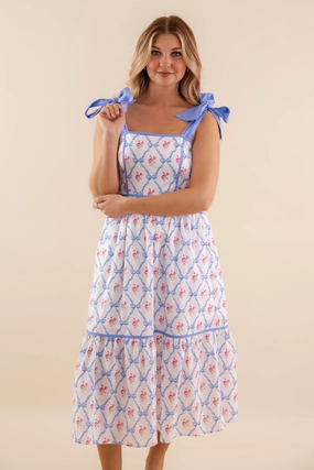 Starting To Swoon Midi Dress Cool Texture Date Nightwear