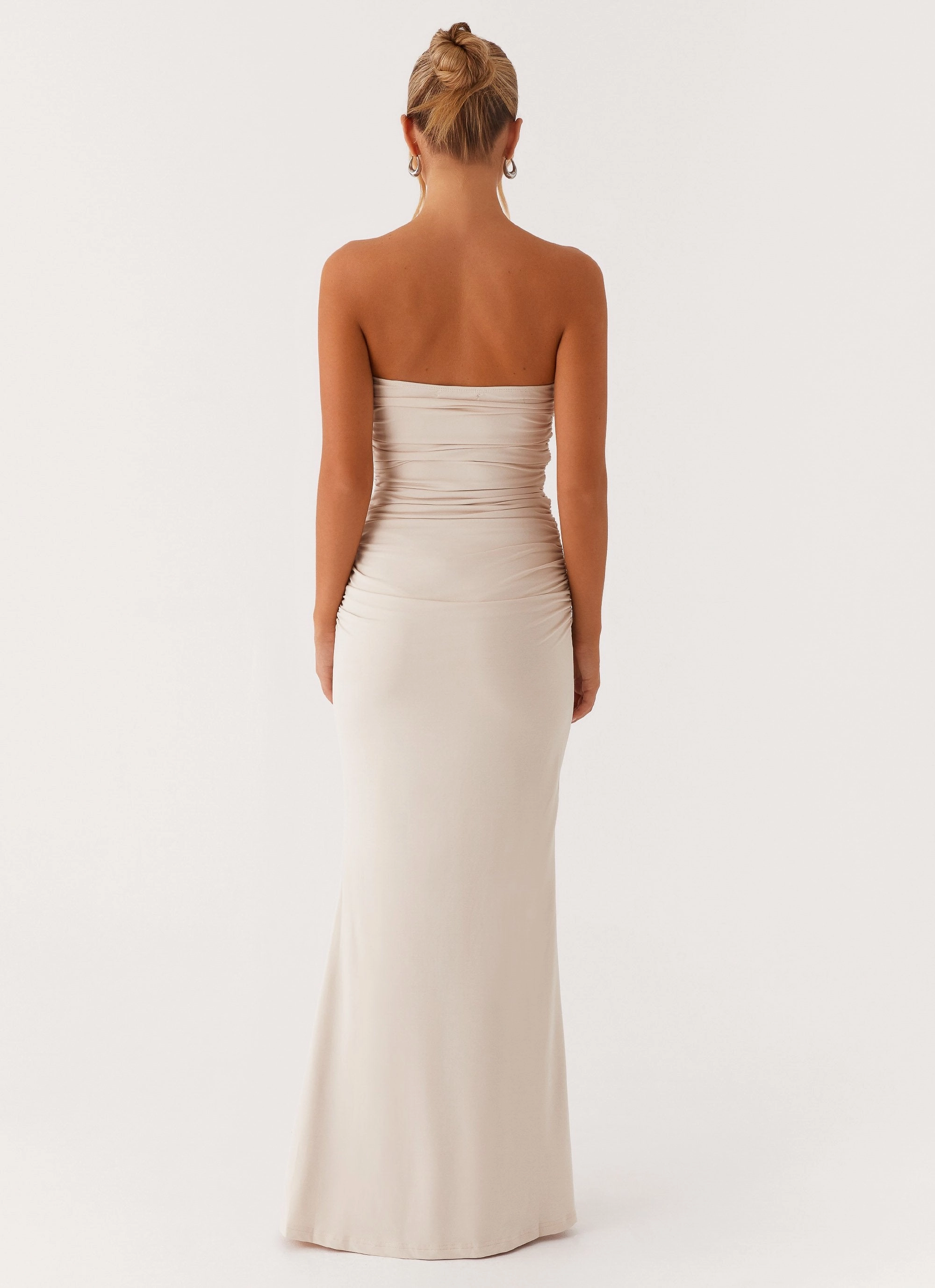 Rudy Maxi Dress - Ivory Work Option Belted-Style