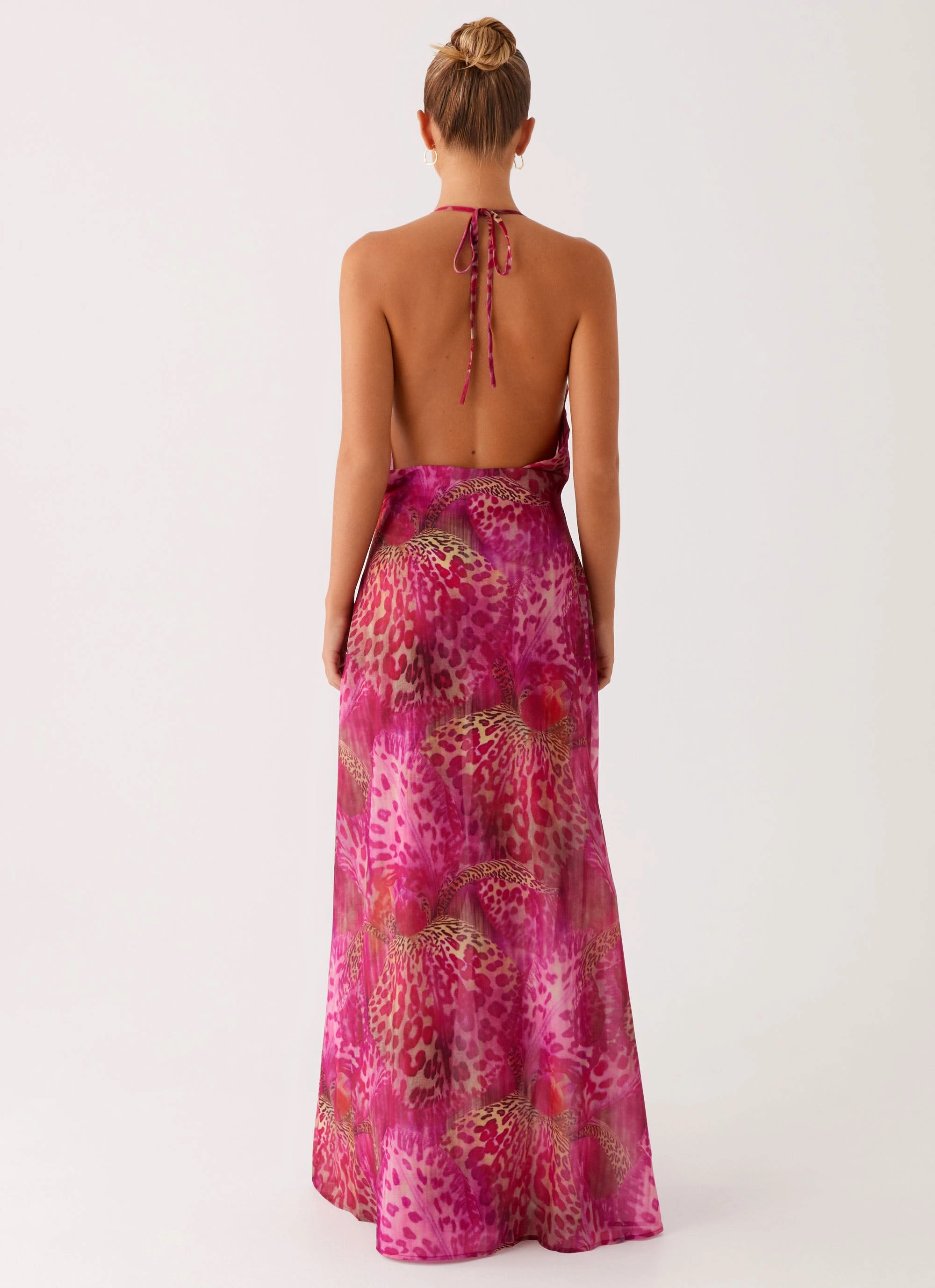 Minimalist Waist wrap waist Fantasy Maxi Dress - Lavender Lagoon