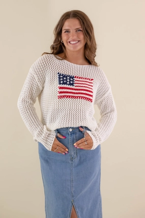 Seamless Knit Design Comfortable Style RESTOCK: Cousins Beach Sweater